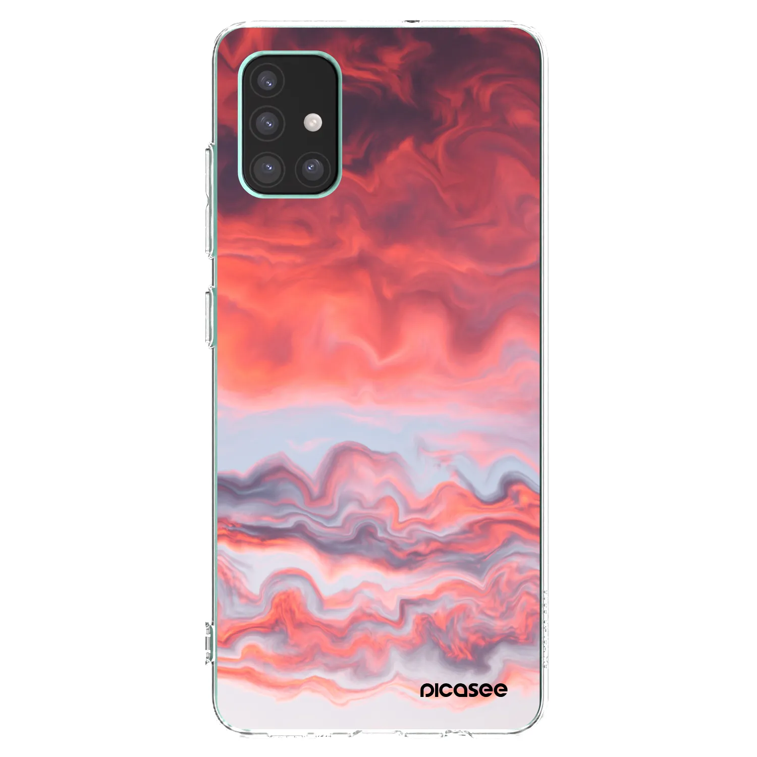 Picasee silikónový prehľadný obal pre Samsung Galaxy M51 M515F - Sunset