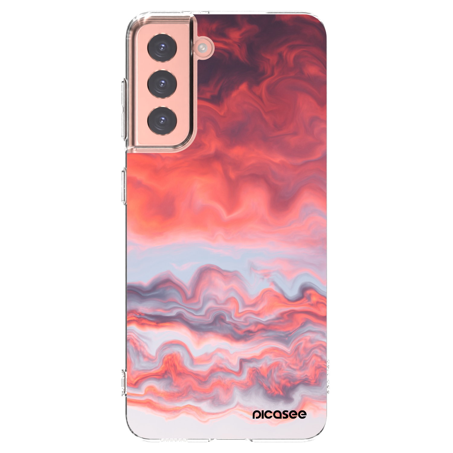Silikónový prehľadný obal pre Samsung Galaxy S21 5G G991B - Sunset