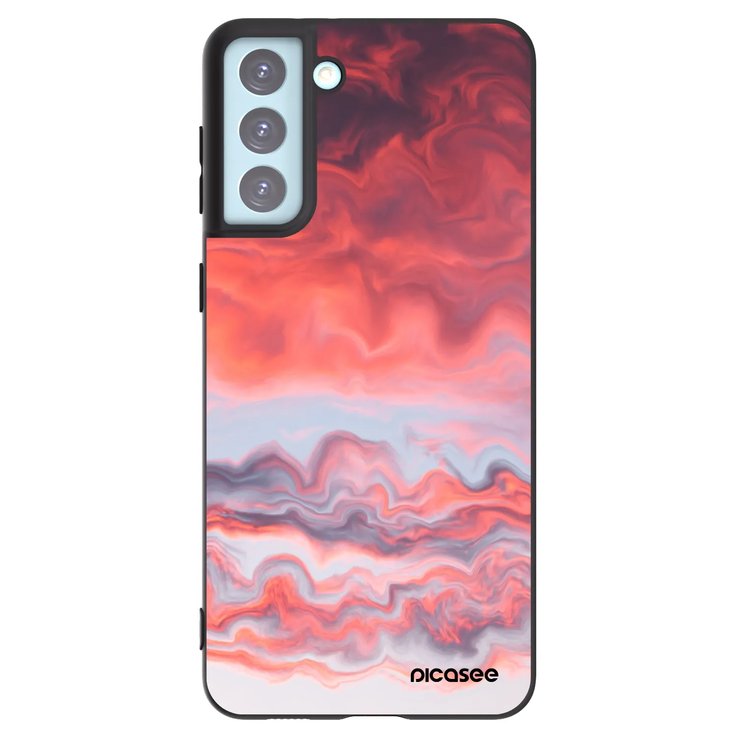 Picasee silikónový čierny obal pre Samsung Galaxy S21+ 5G G996F - Sunset