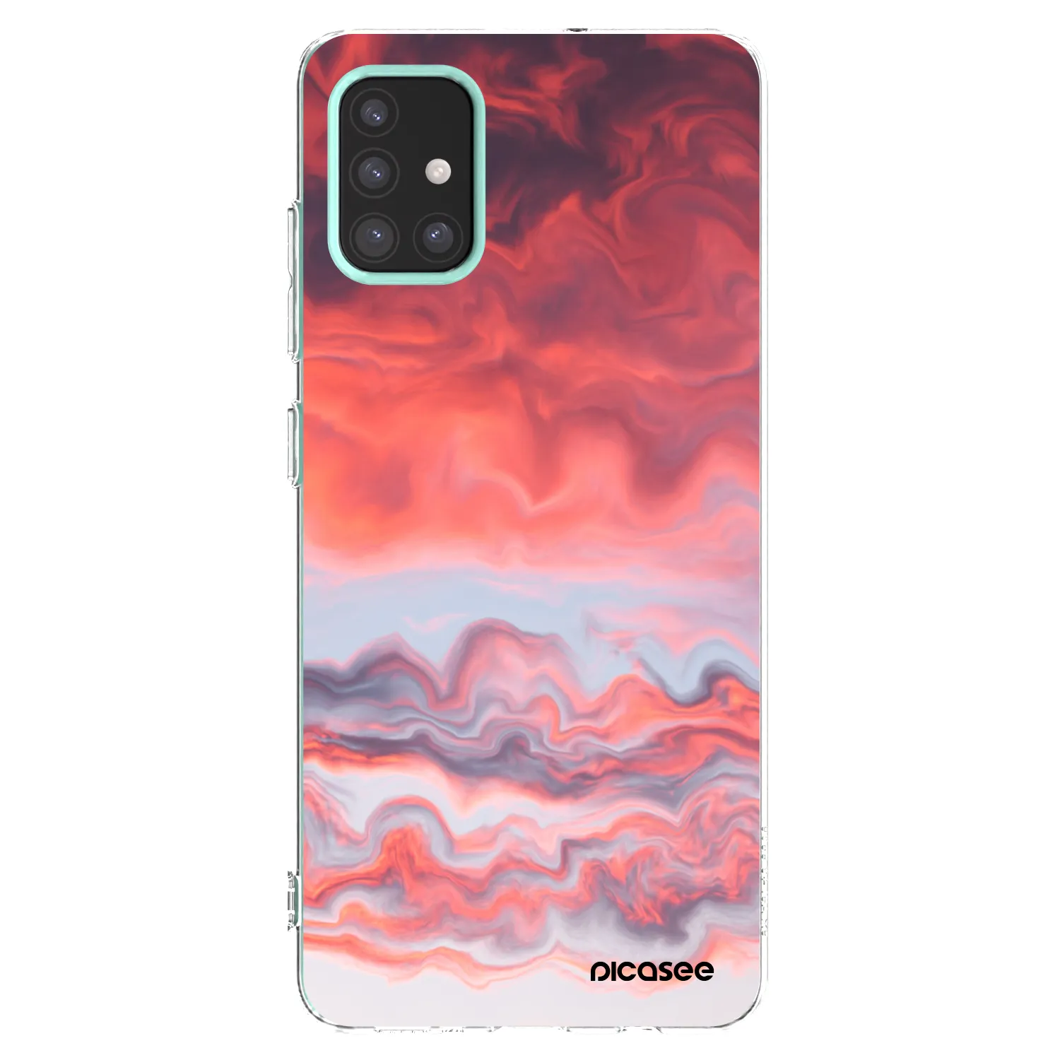 Picasee silikónový prehľadný obal pre Samsung Galaxy M31s - Sunset