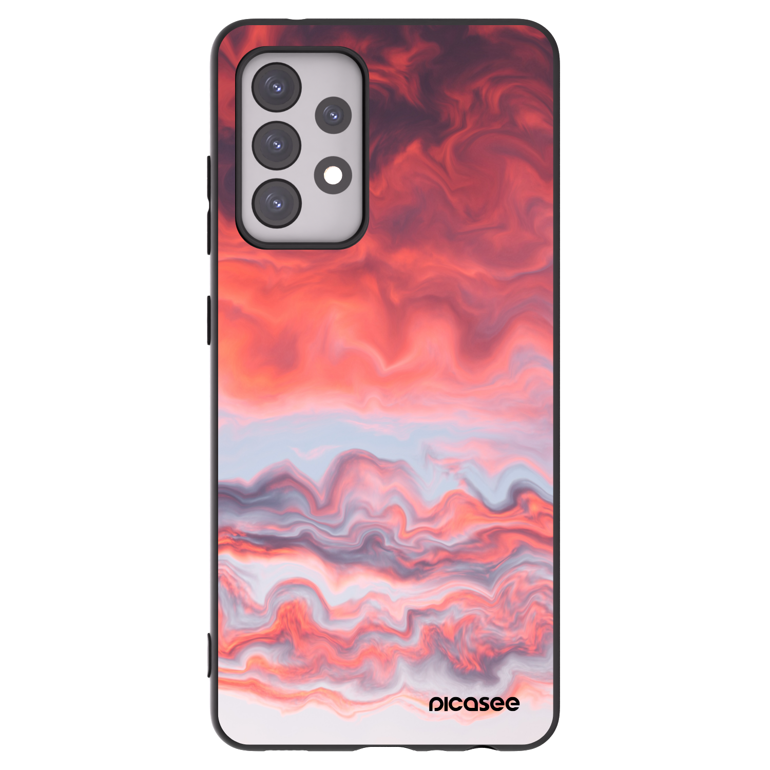 Picasee silikónový čierny obal pre Samsung Galaxy A52 5G A525F - Sunset