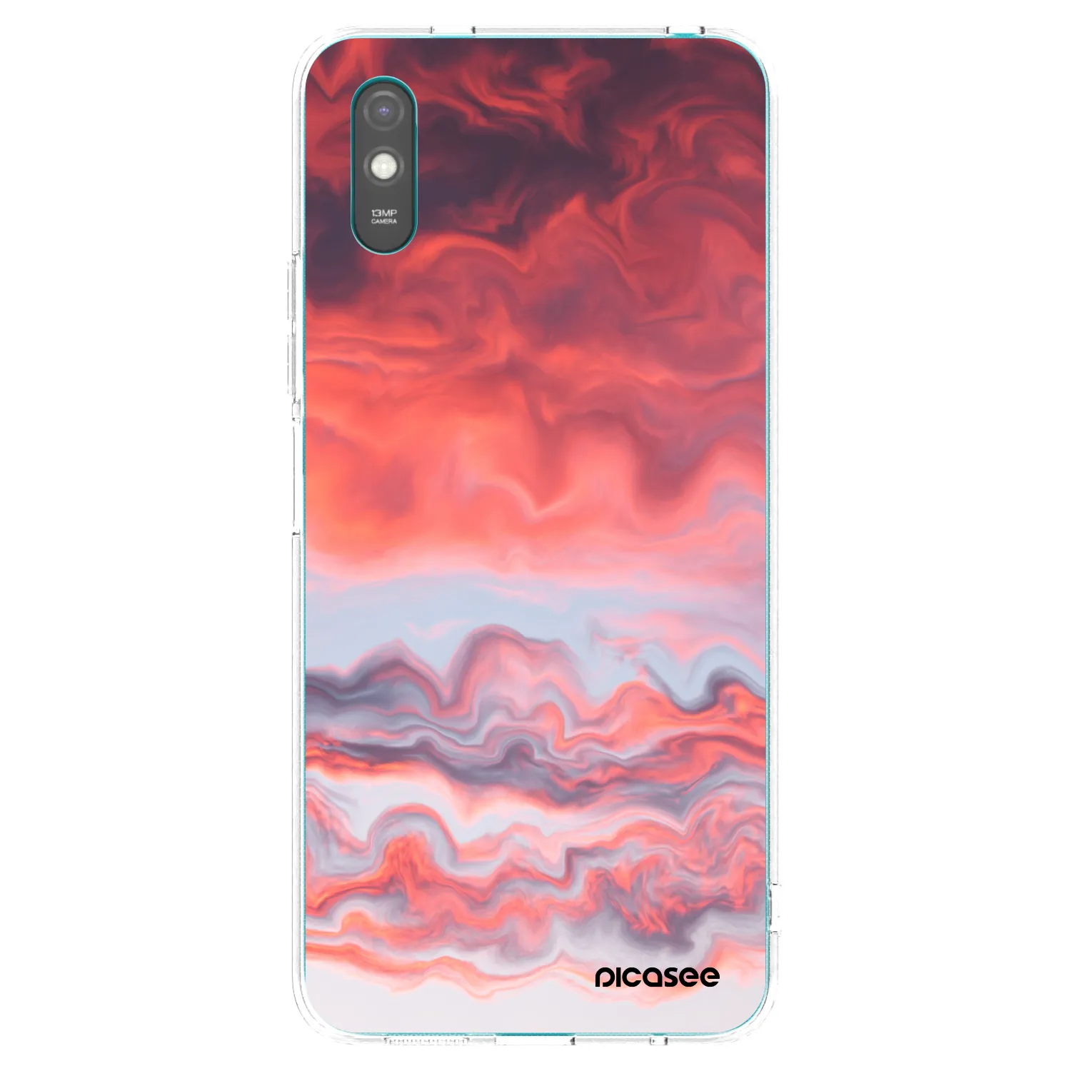 Picasee silikónový prehľadný obal pre Xiaomi Redmi 9AT - Sunset