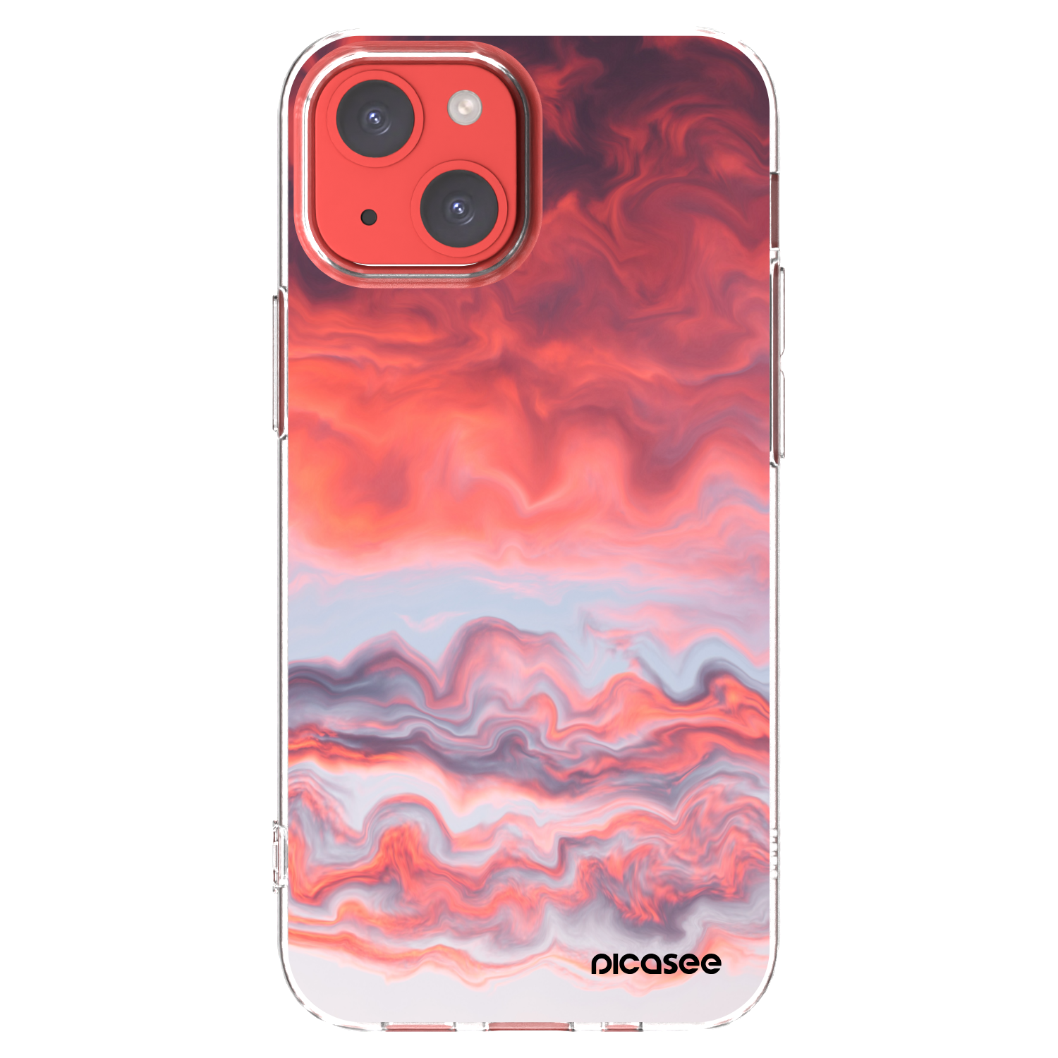 Picasee silikónový prehľadný obal pre Apple iPhone 13 mini - Sunset
