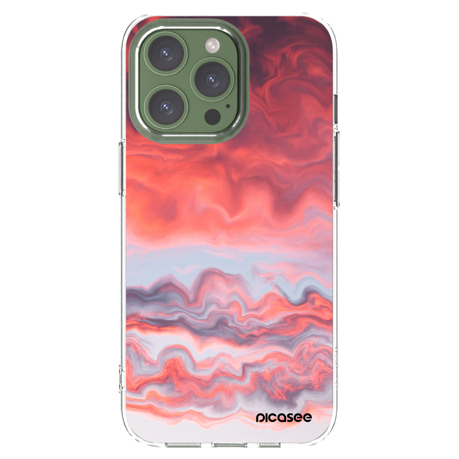Picasee silikónový prehľadný obal pre Apple iPhone 13 Pro - Sunset