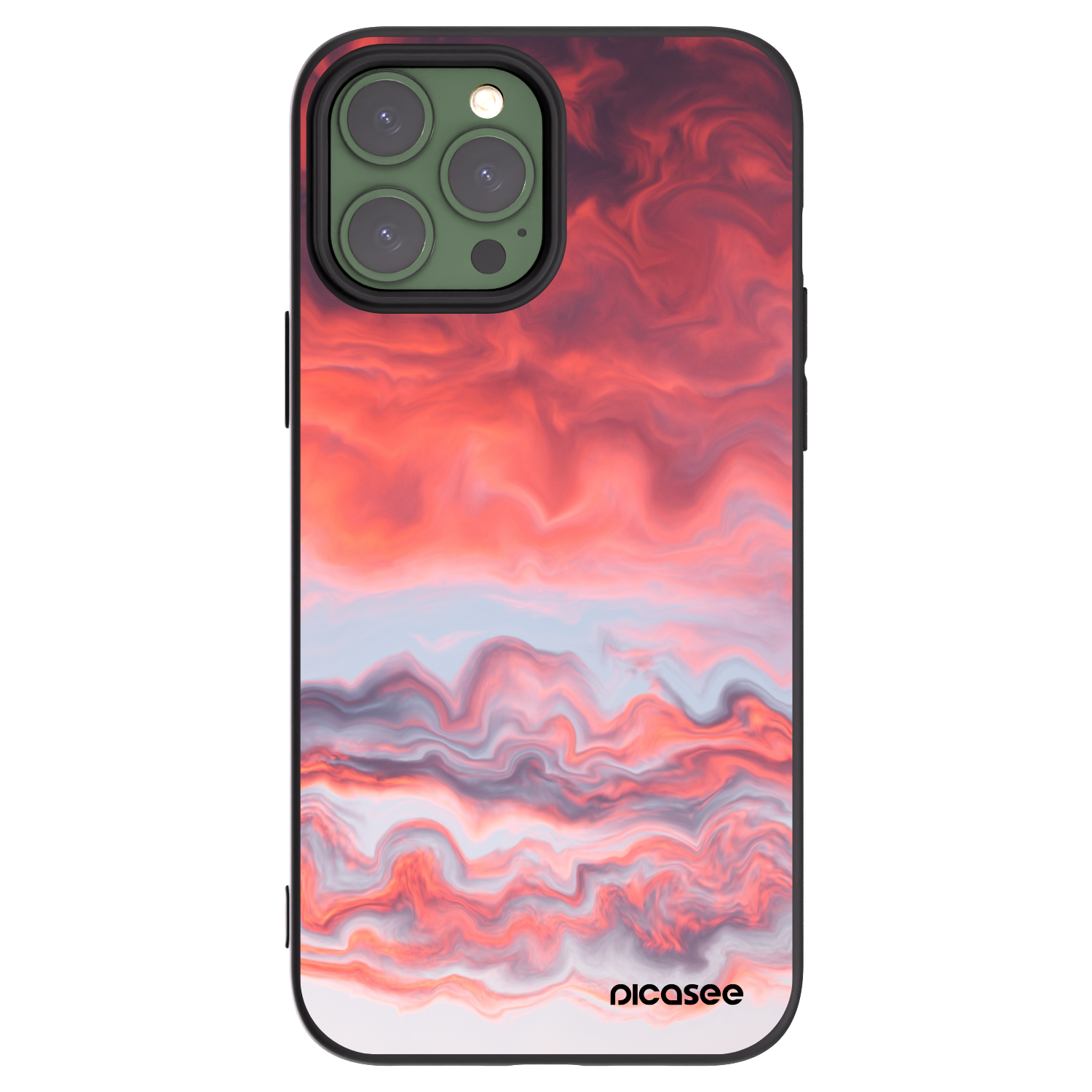 Silikónový čierny obal pre Apple iPhone 13 Pro Max - Sunset