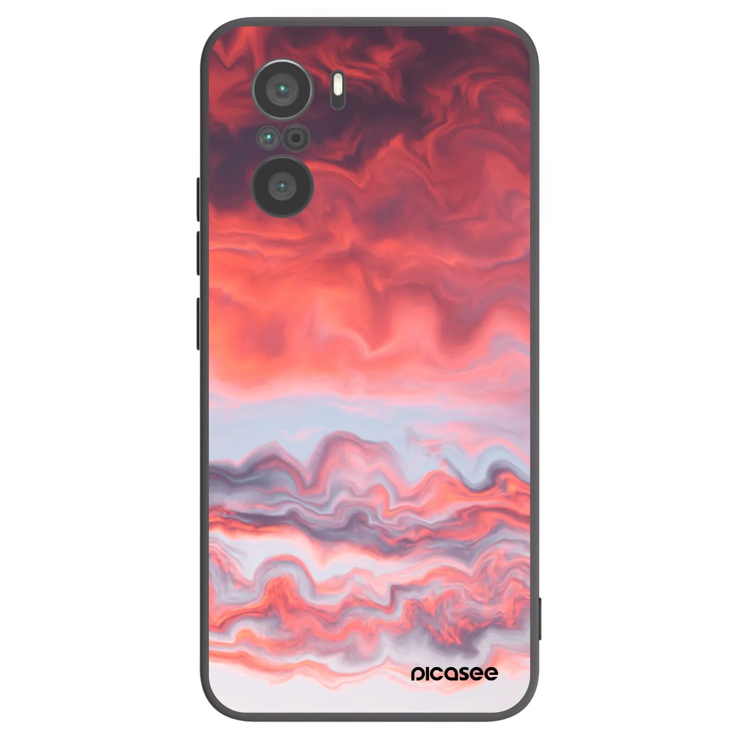Picasee silikónový čierny obal pre Xiaomi Poco F3 - Sunset