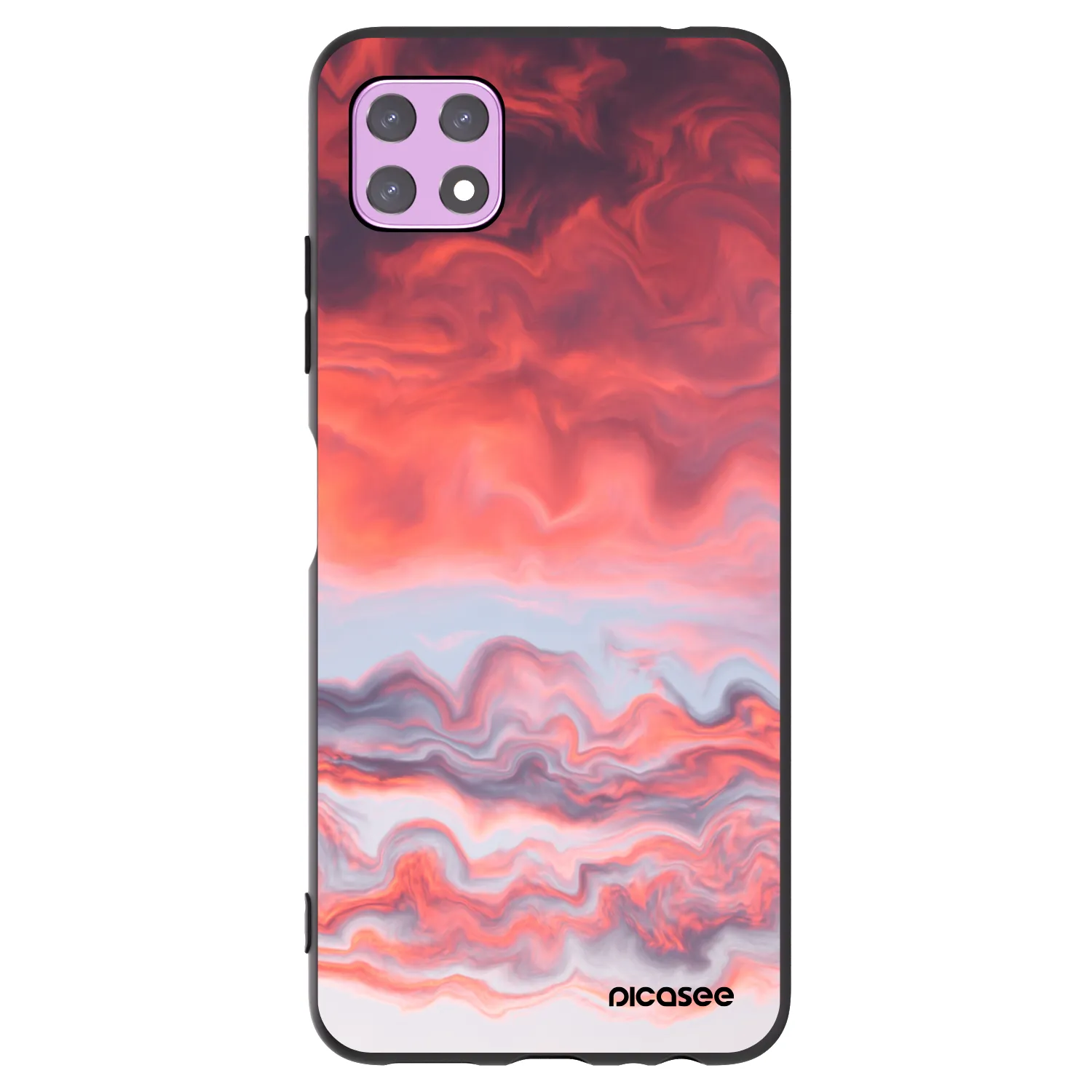 Picasee silikónový čierny obal pre Samsung Galaxy A22 A226B 5G - Sunset