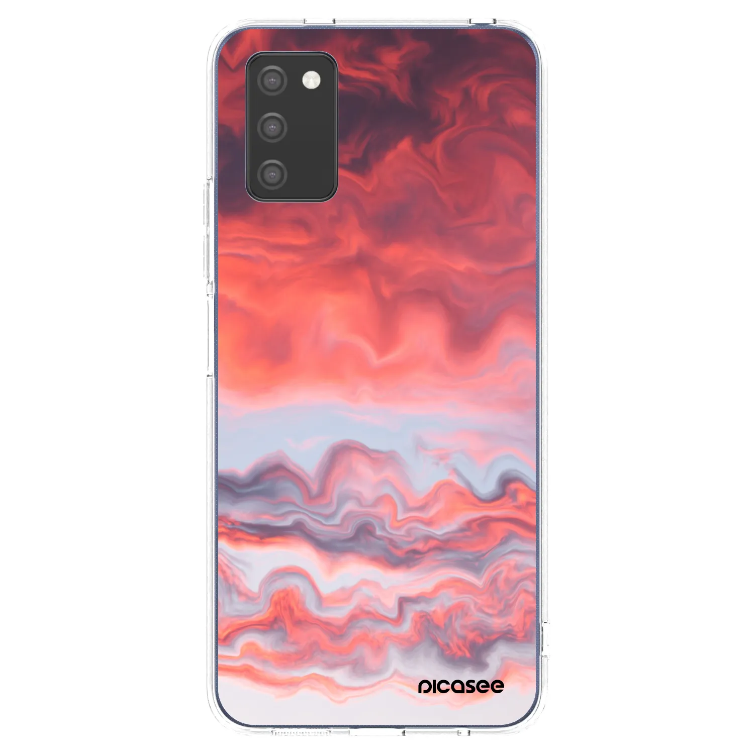 Picasee silikónový prehľadný obal pre Samsung Galaxy A02s A025G - Sunset