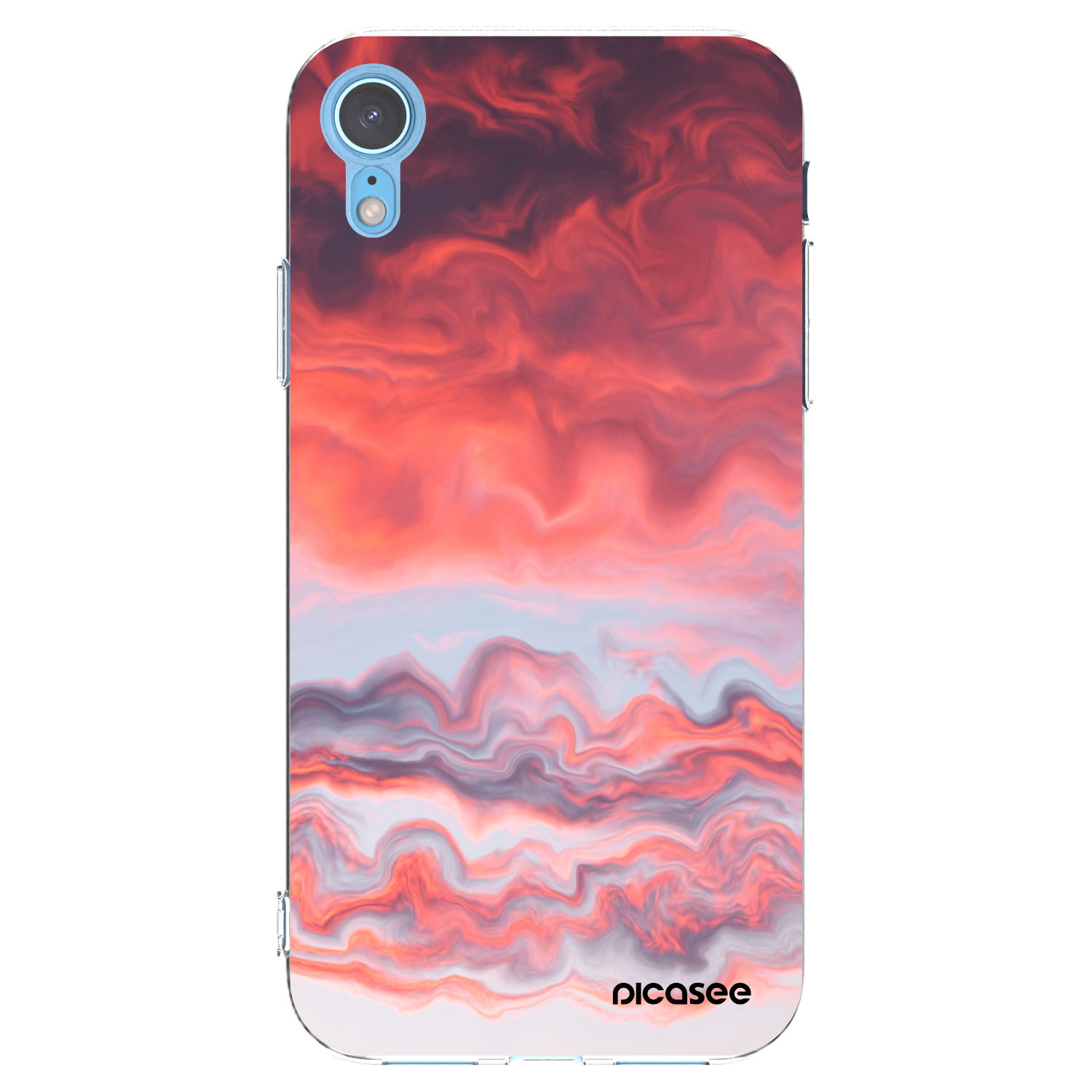 Picasee silikónový prehľadný obal pre Apple iPhone XR - Sunset