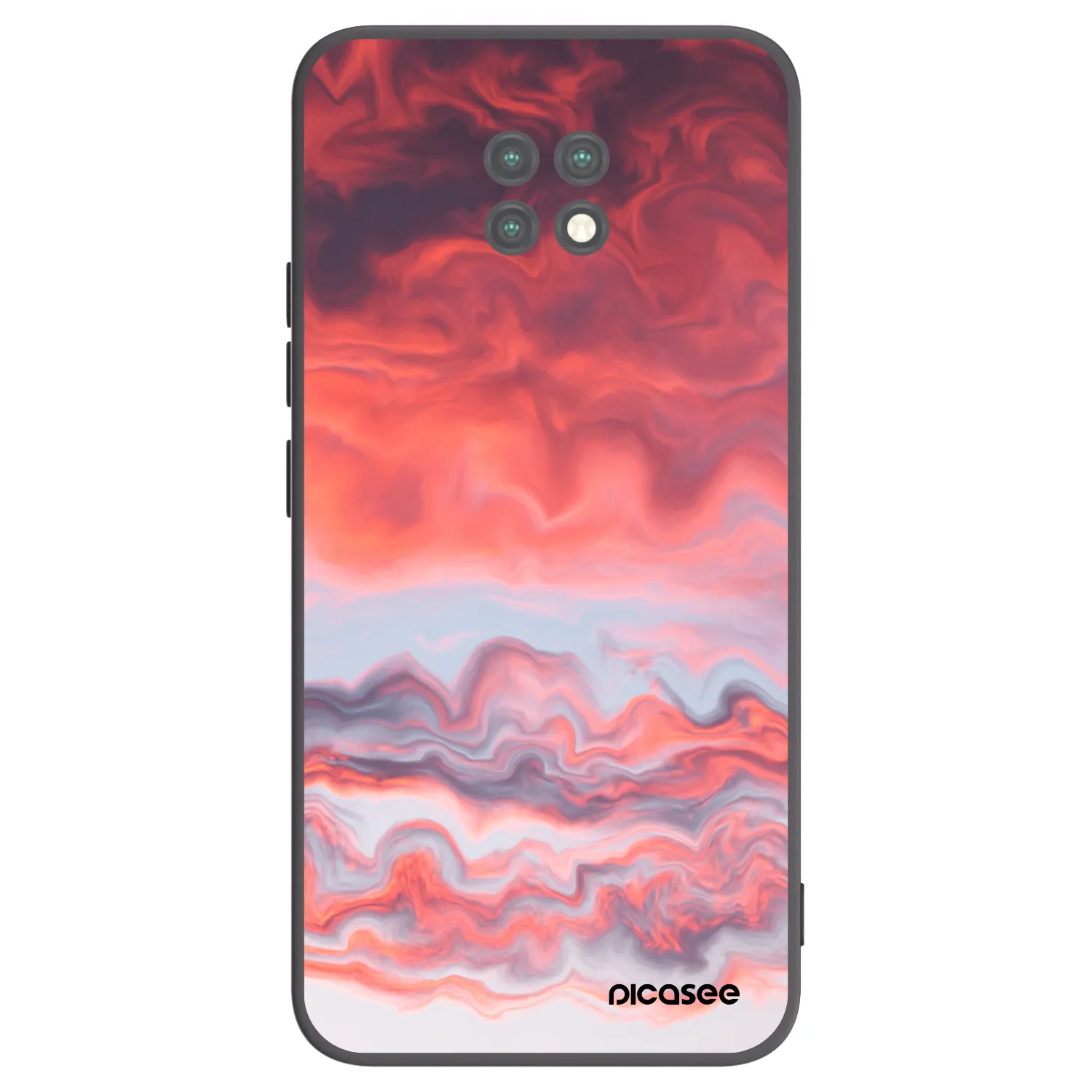 Picasee silikónový čierny obal pre Xiaomi Redmi Note 9T - Sunset
