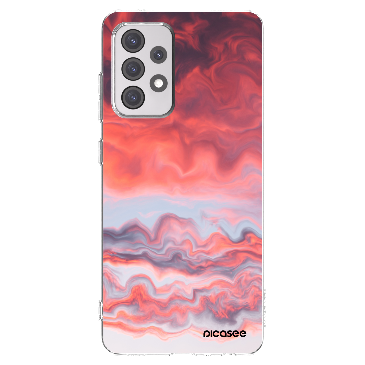 Picasee silikónový prehľadný obal pre Samsung Galaxy A52s 5G A528B - Sunset