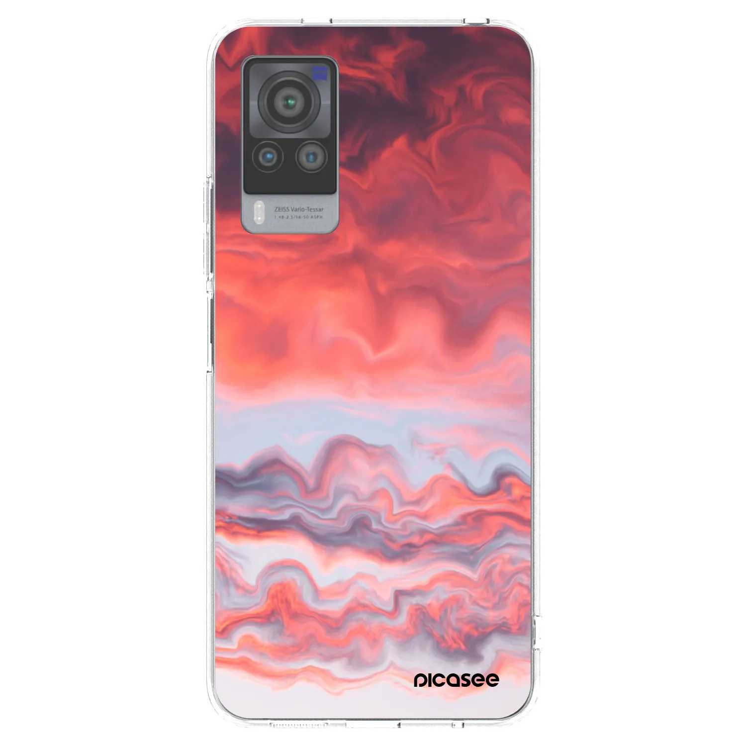 Picasee silikónový prehľadný obal pre Vivo X60 Pro 5G - Sunset