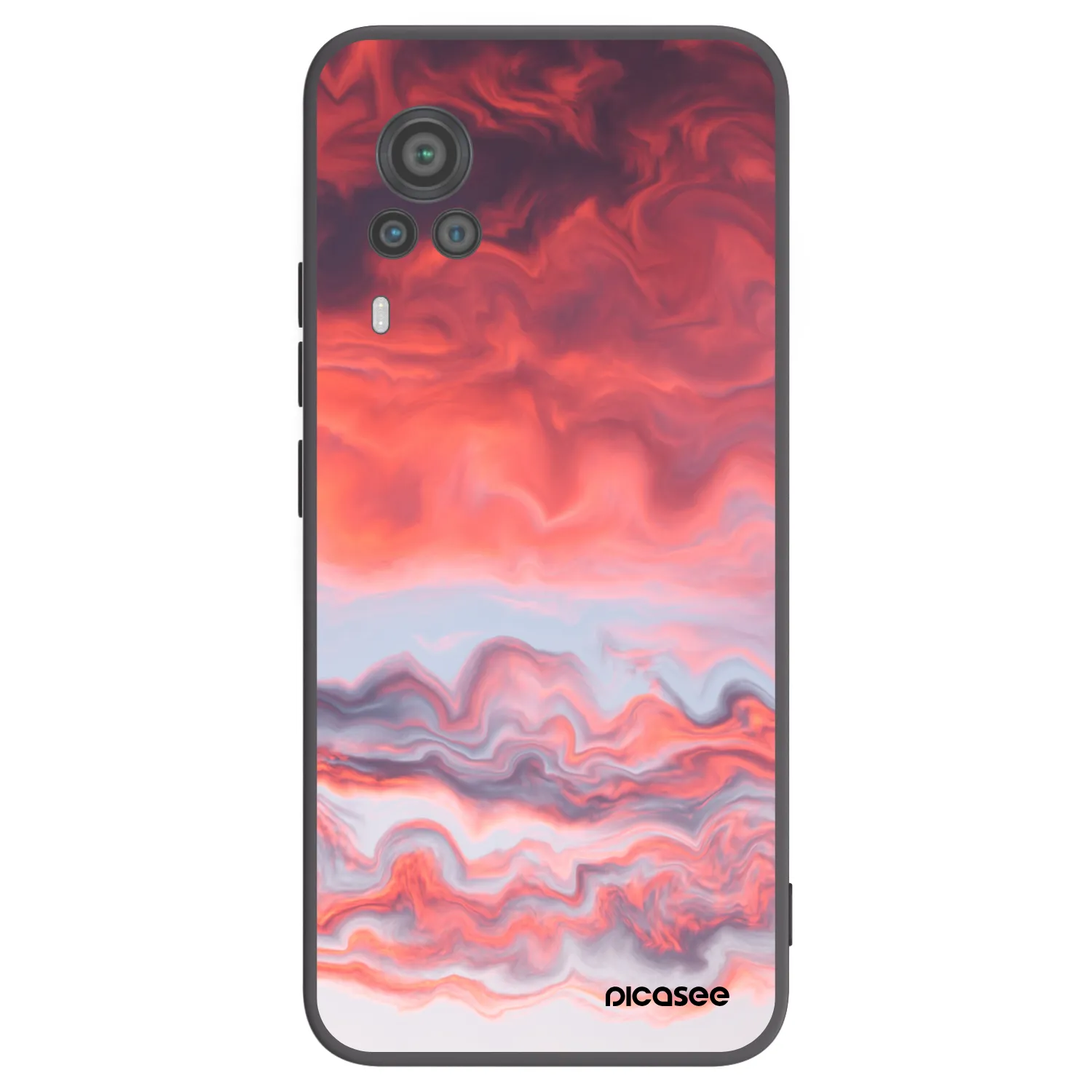 Picasee silikónový čierny obal pre Vivo X60 Pro 5G - Sunset