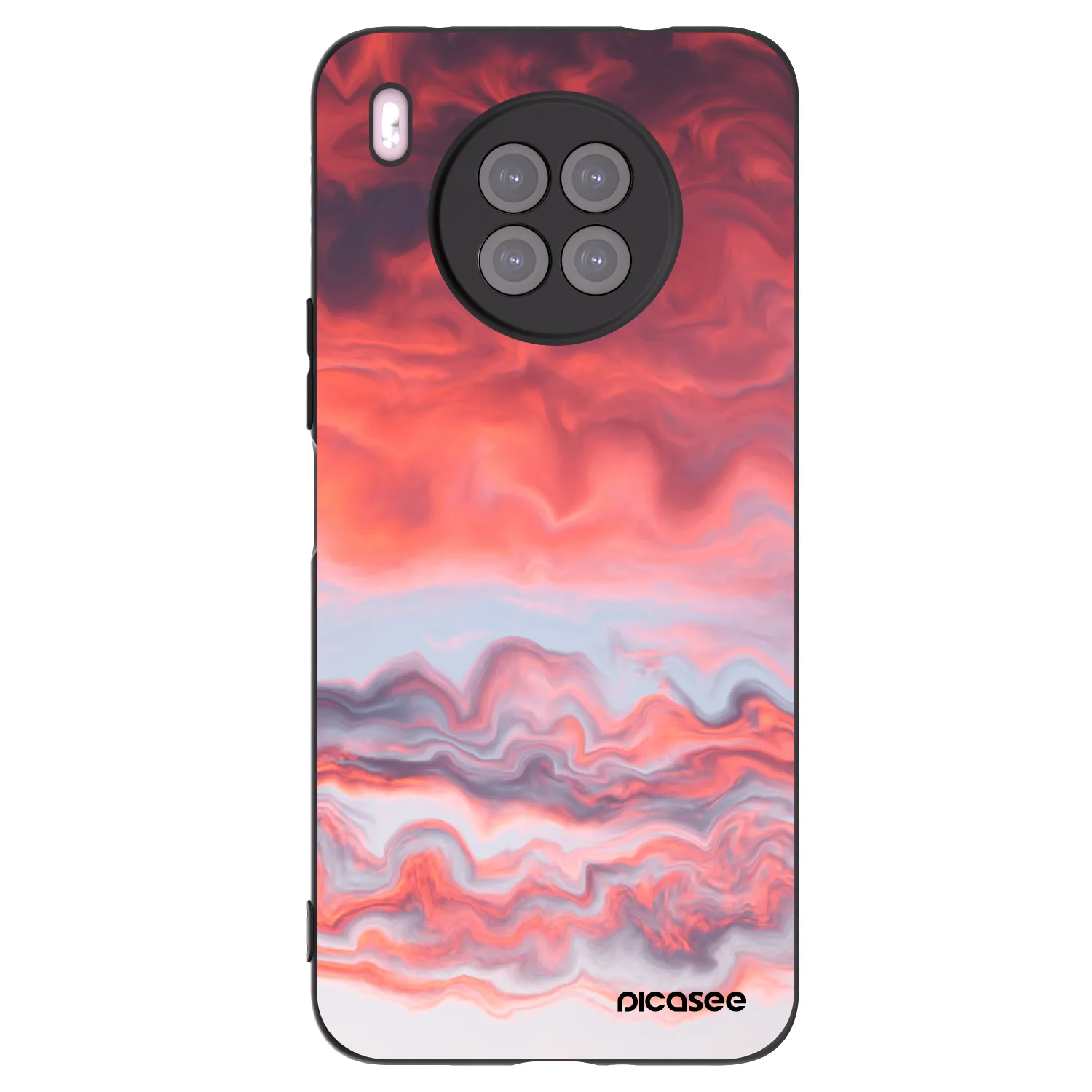 Picasee silikónový čierny obal pre Huawei Nova 8i - Sunset