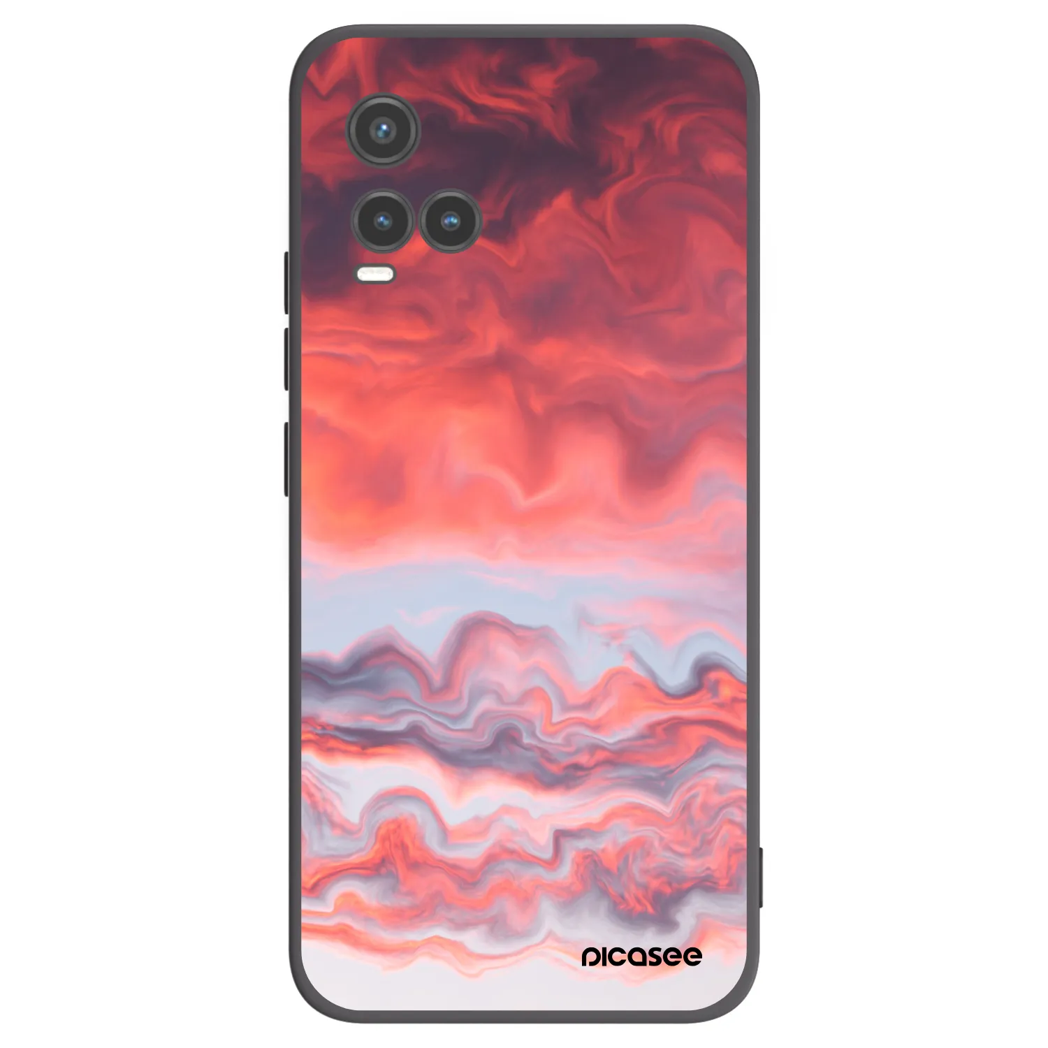 Picasee silikónový čierny obal pre Vivo Y33s - Sunset