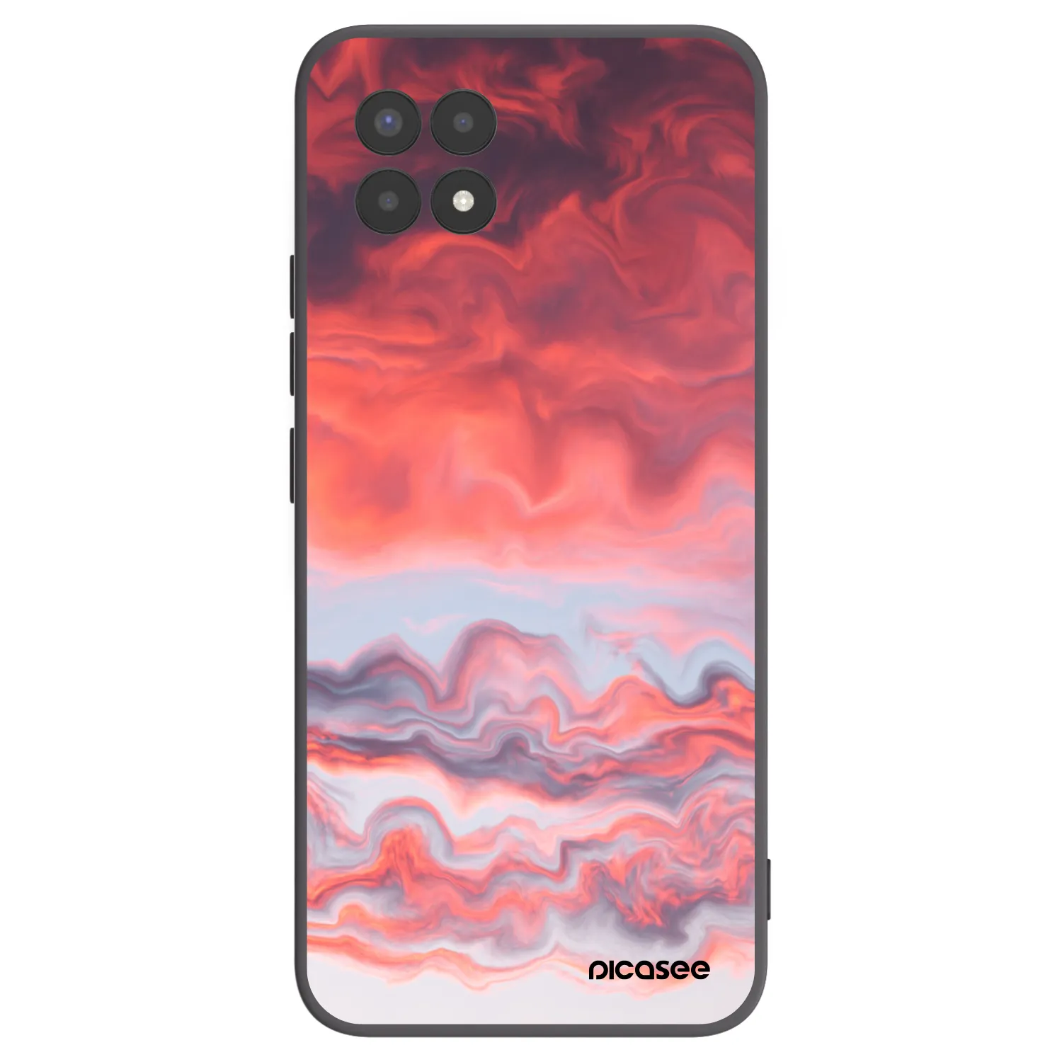 Picasee silikónový čierny obal pre Realme 8i - Sunset