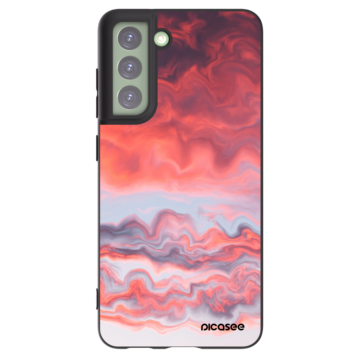 Picasee silikónový čierny obal pre Samsung Galaxy S21 FE 5G - Sunset