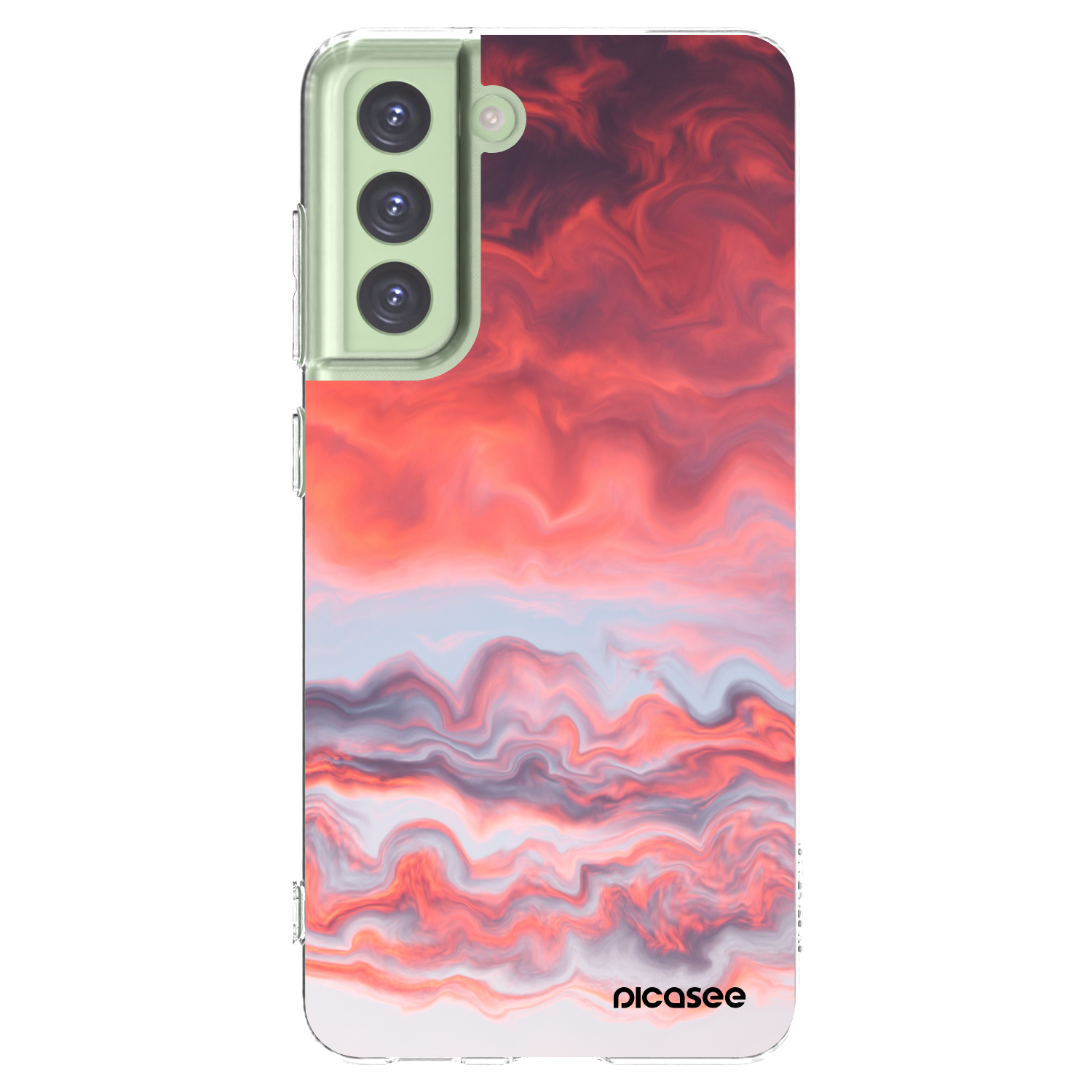 Picasee silikónový prehľadný obal pre Samsung Galaxy S21 FE 5G - Sunset