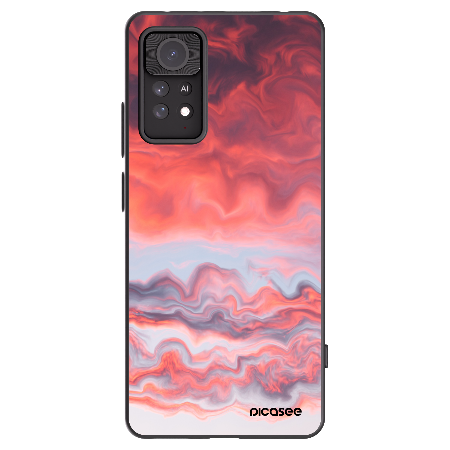 Picasee silikónový čierny obal pre Xiaomi Redmi Note 11 Pro - Sunset