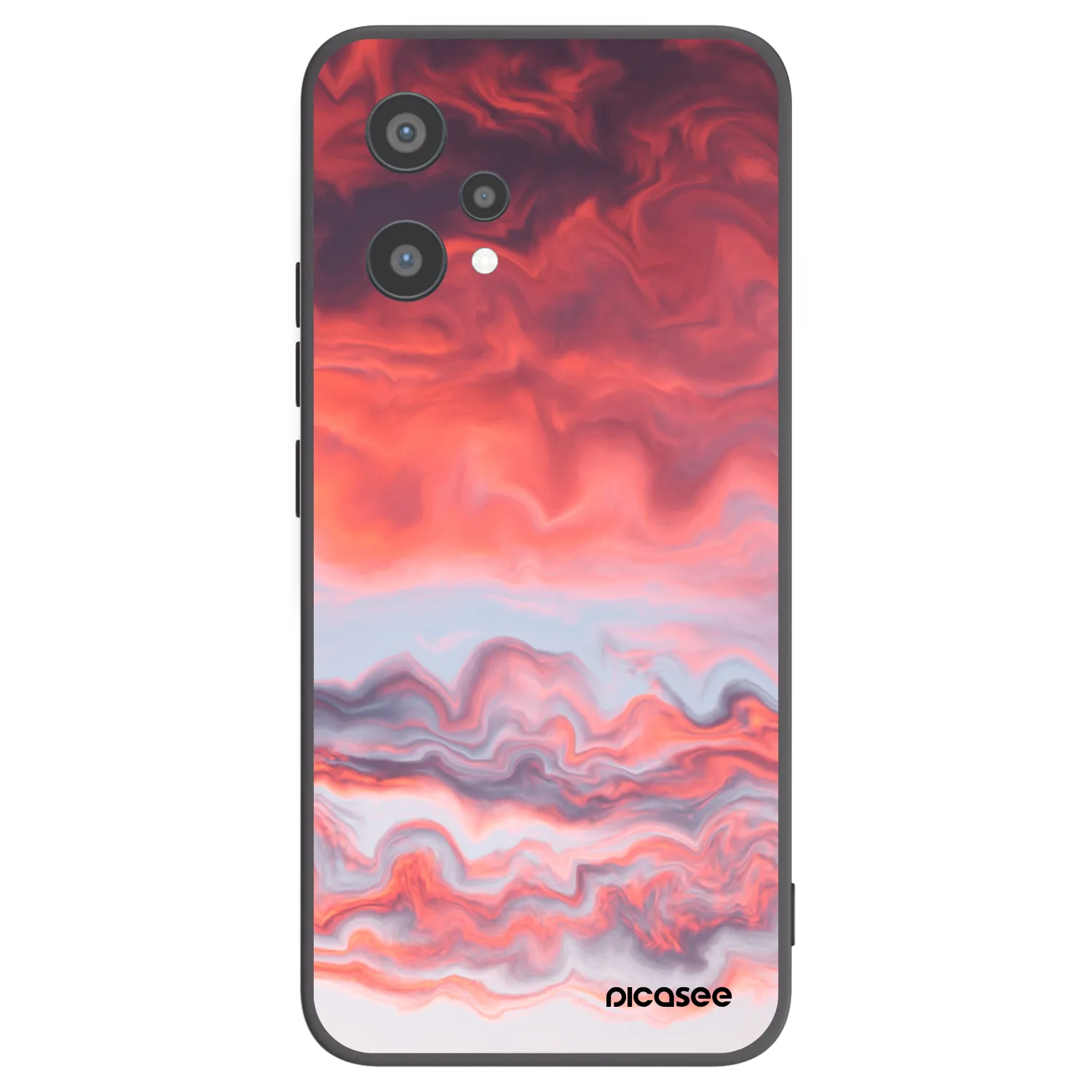 Picasee silikónový čierny obal pre Realme 9 Pro 5G - Sunset
