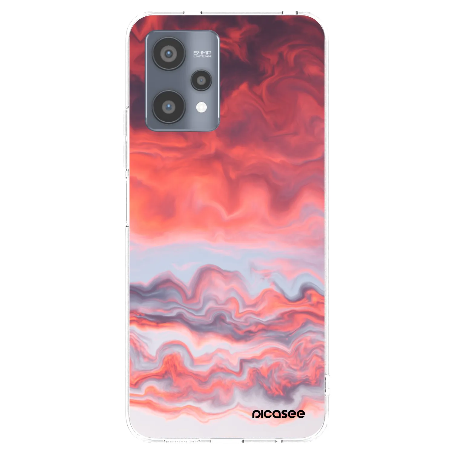 Picasee silikónový prehľadný obal pre Realme 9 Pro 5G - Sunset