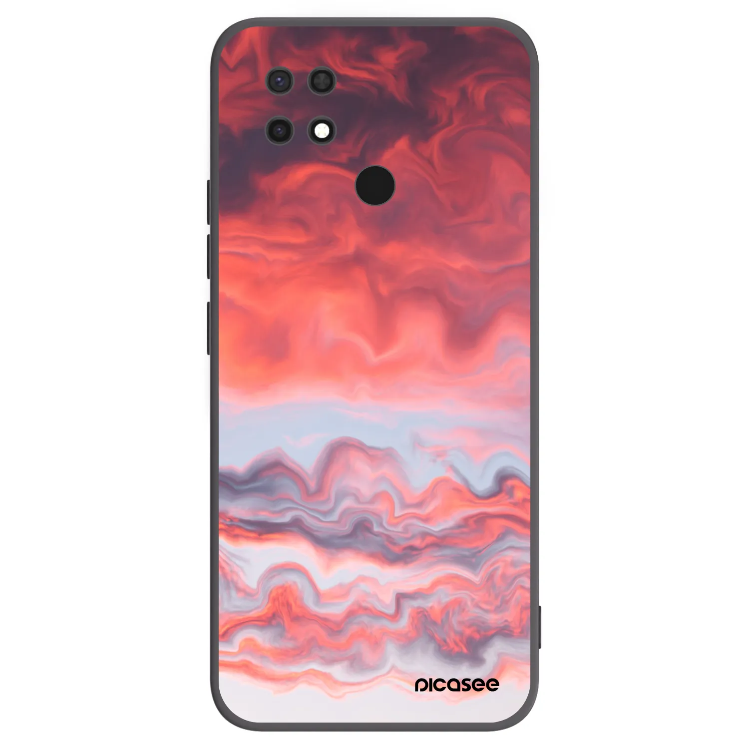 Picasee silikónový čierny obal pre Xiaomi Redmi 10C - Sunset