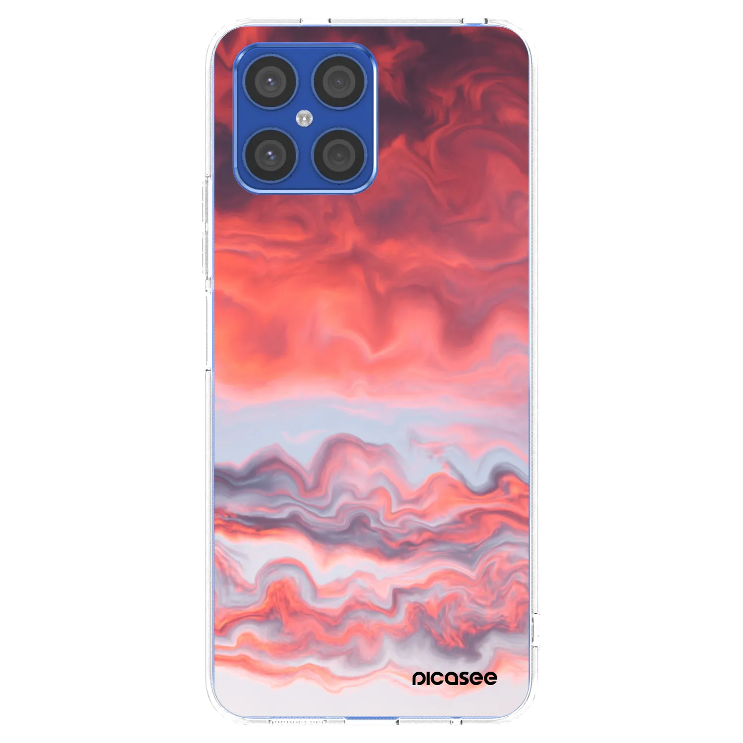 Picasee silikónový prehľadný obal pre Honor X8 4G - Sunset