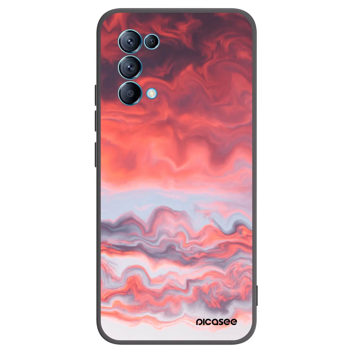 Picasee silikónový čierny obal pre OPPO Reno 5 5G - Sunset
