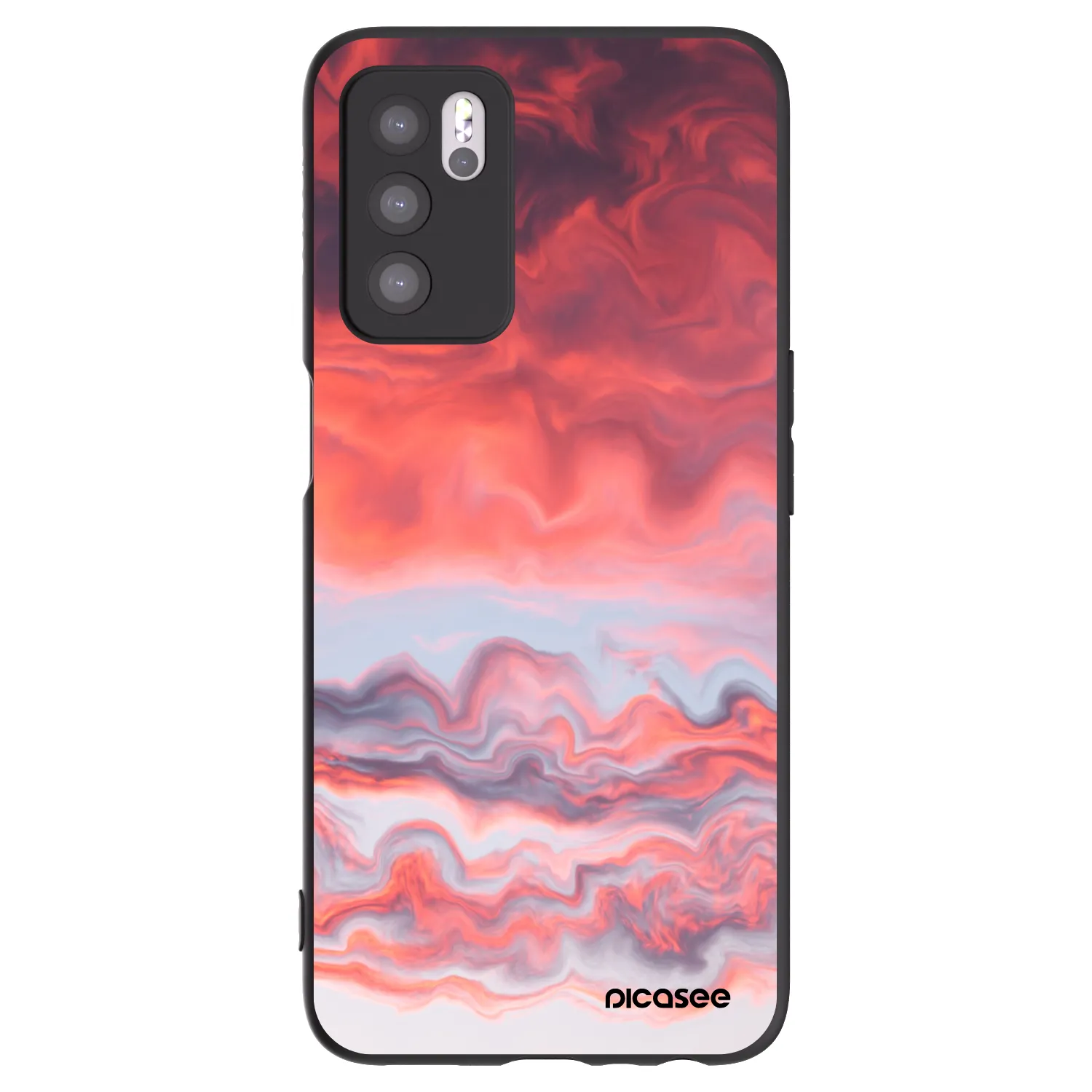 Picasee silikónový čierny obal pre OPPO A16s - Sunset