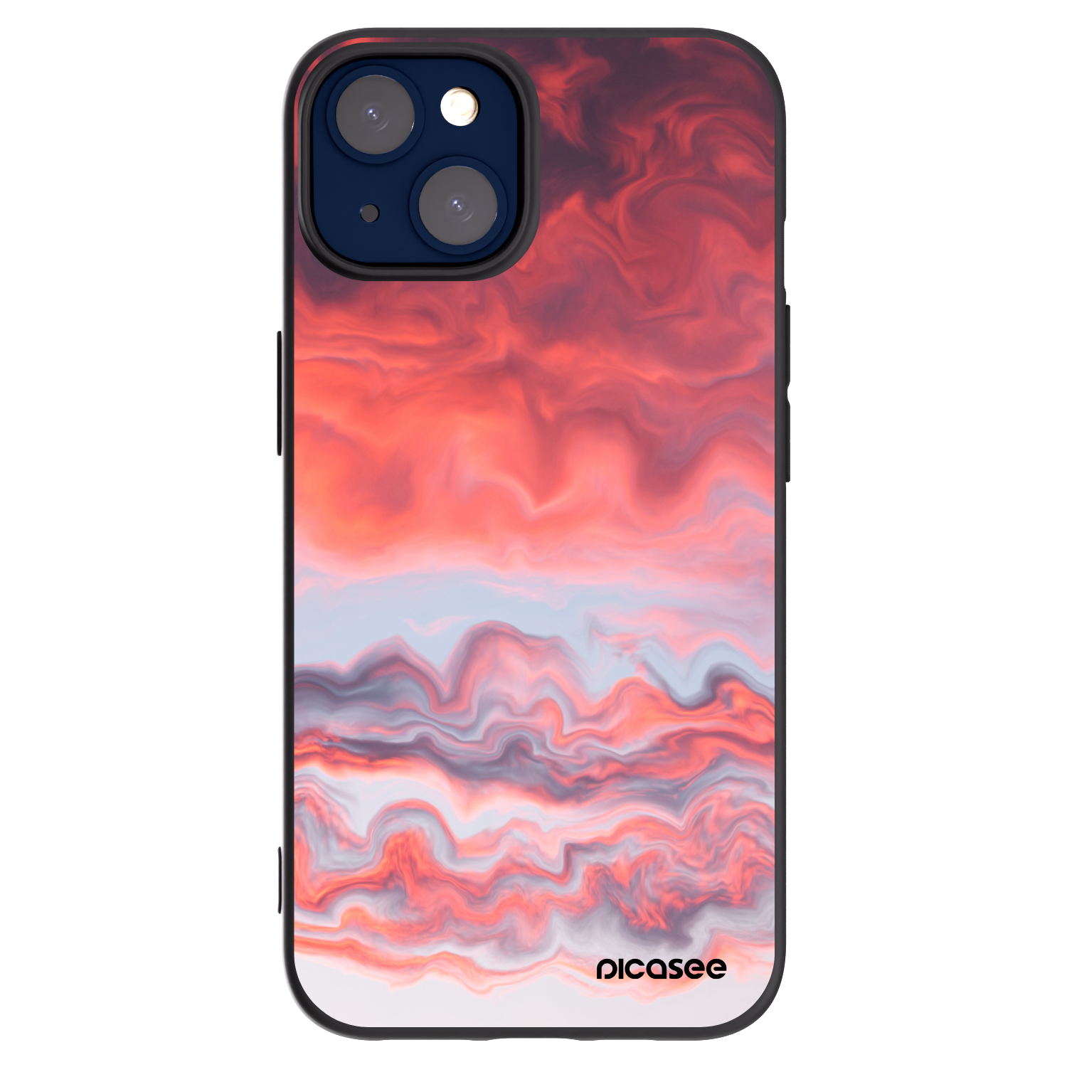 Silikónový čierny obal pre Apple iPhone 14 - Sunset