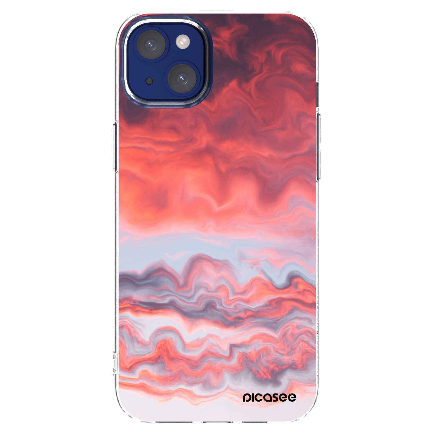 Silikónový prehľadný obal pre Apple iPhone 14 Plus - Sunset