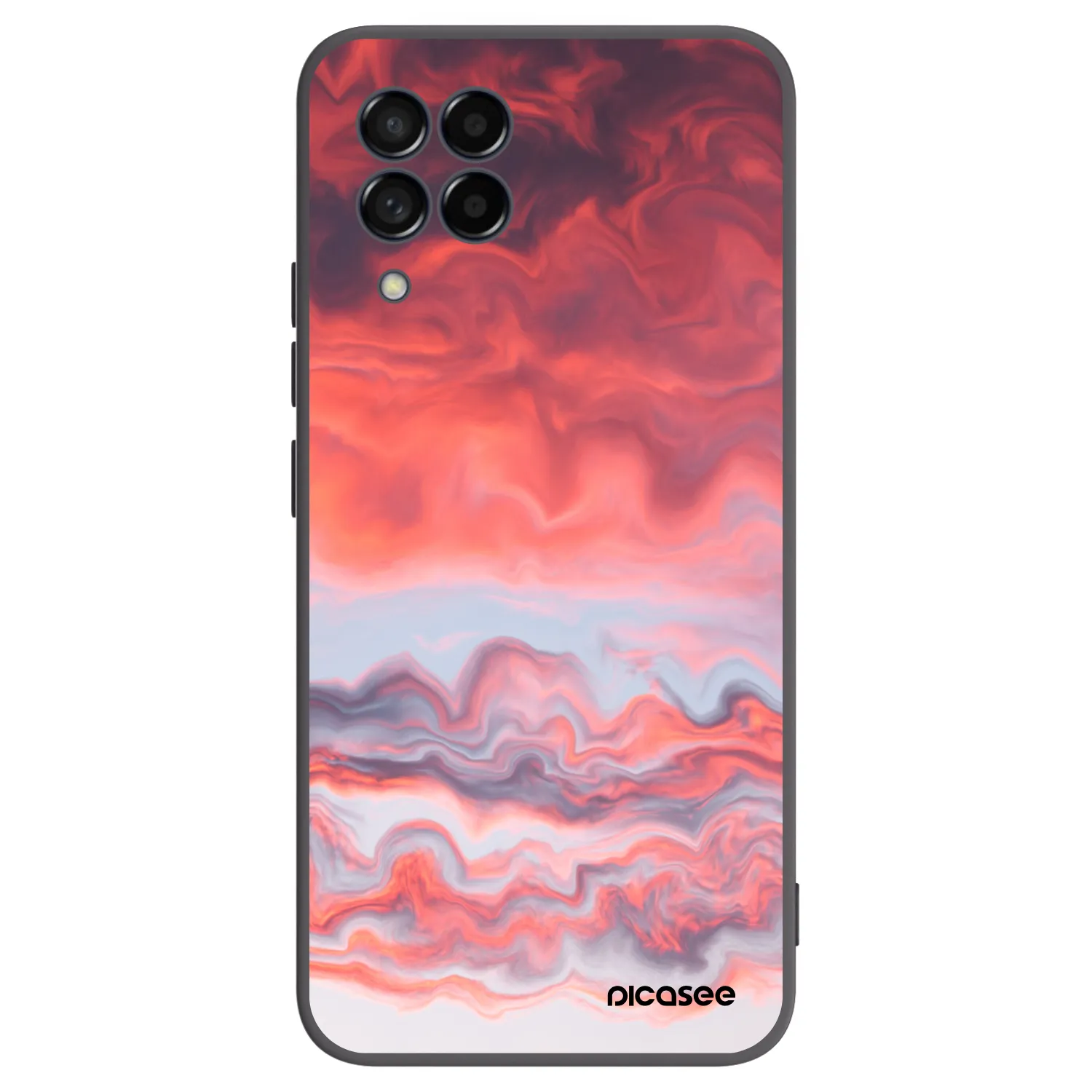 Picasee silikónový čierny obal pre Samsung Galaxy M53 5G - Sunset