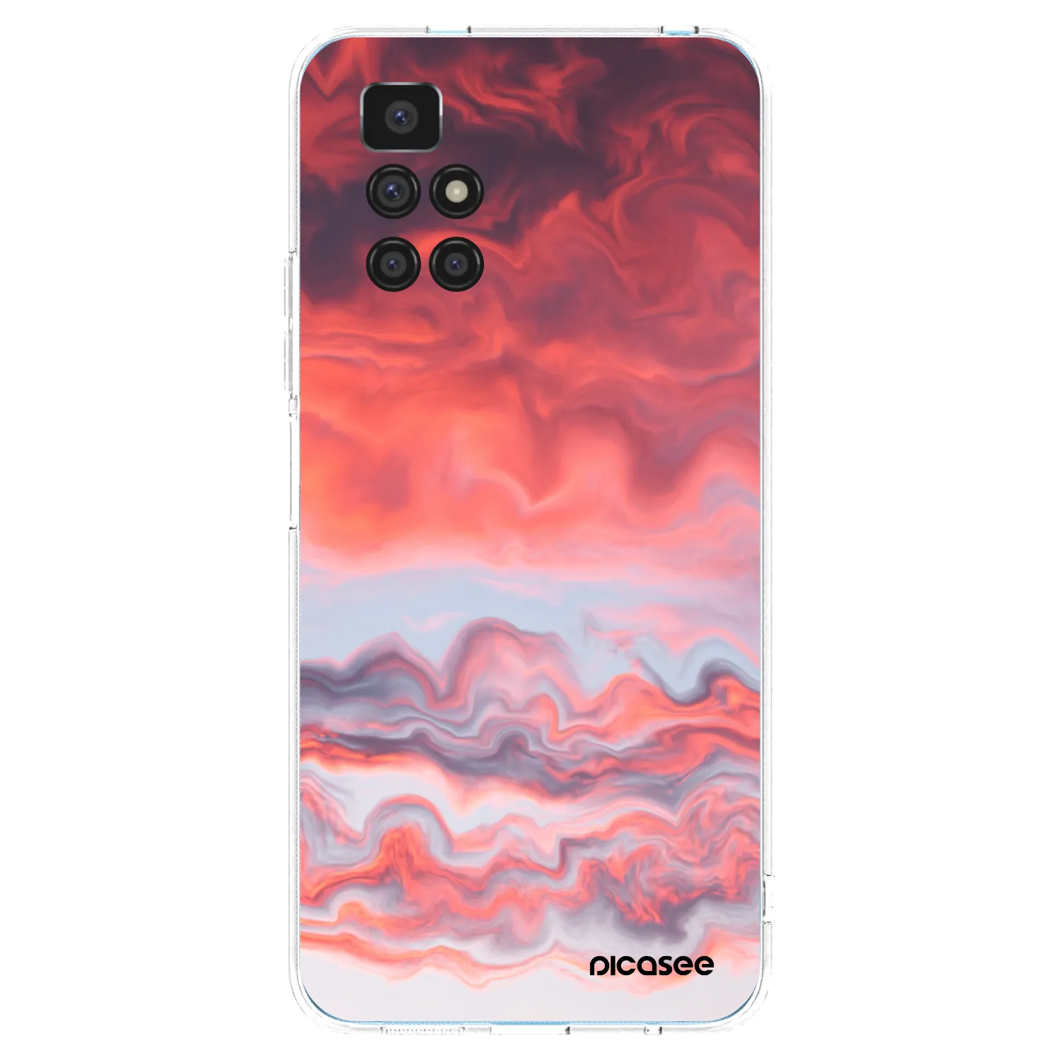 Silikónový prehľadný obal pre Xiaomi Redmi 10 (2022) - Sunset