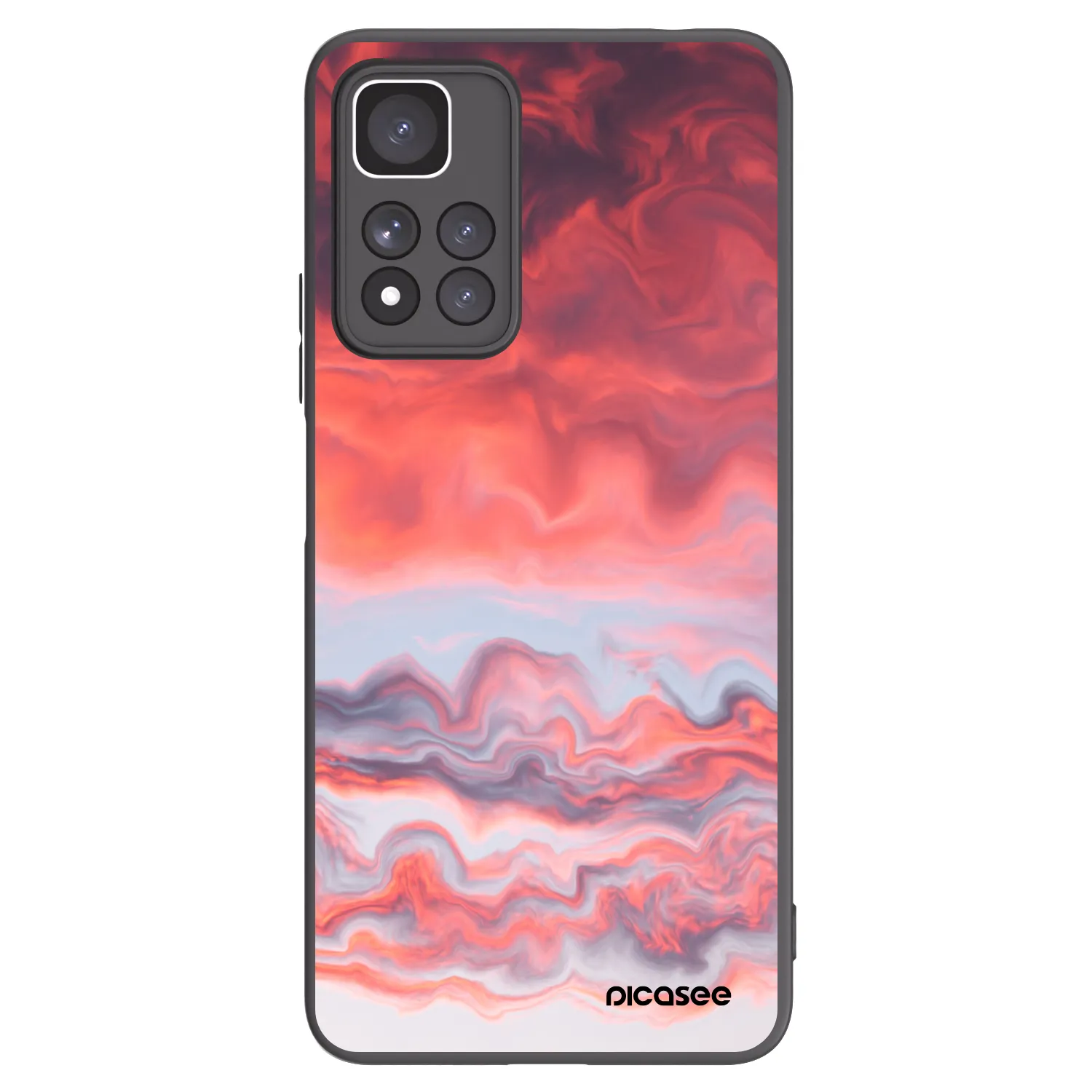Picasee silikónový čierny obal pre Xiaomi Redmi Note 11 Pro+ 5G - Sunset