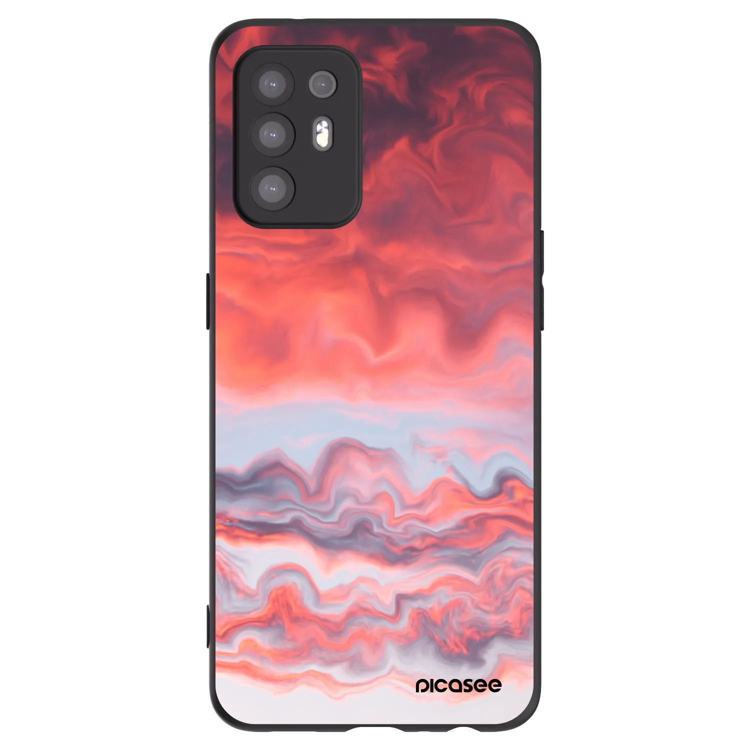 Picasee silikónový čierny obal pre OPPO A94 5G - Sunset