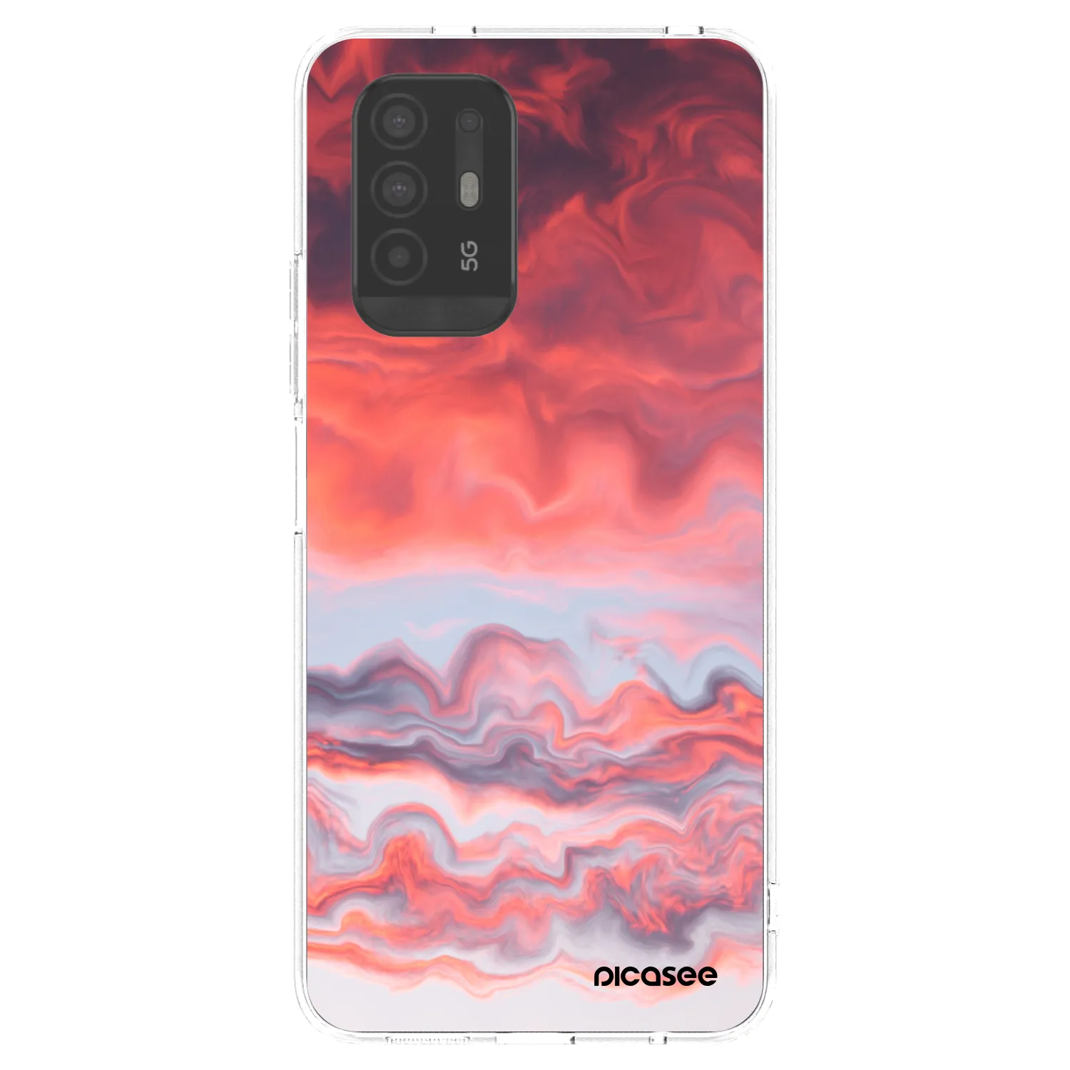 Picasee silikónový prehľadný obal pre OPPO A94 5G - Sunset
