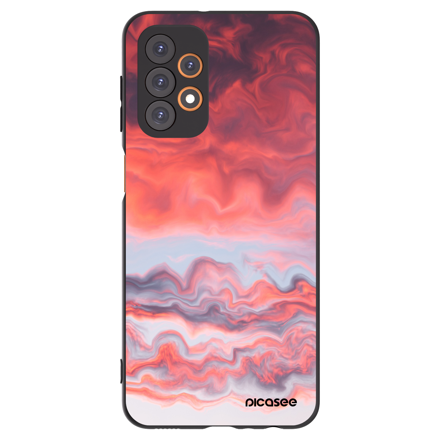 Picasee silikónový čierny obal pre Samsung Galaxy A23 A235F 4G - Sunset