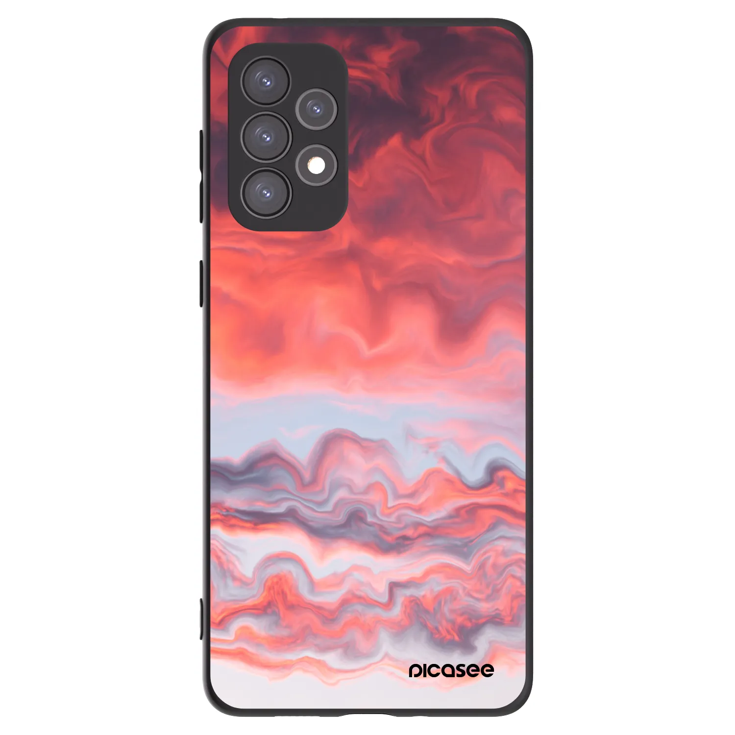 Picasee silikónový čierny obal pre Samsung Galaxy A73 5G - Sunset