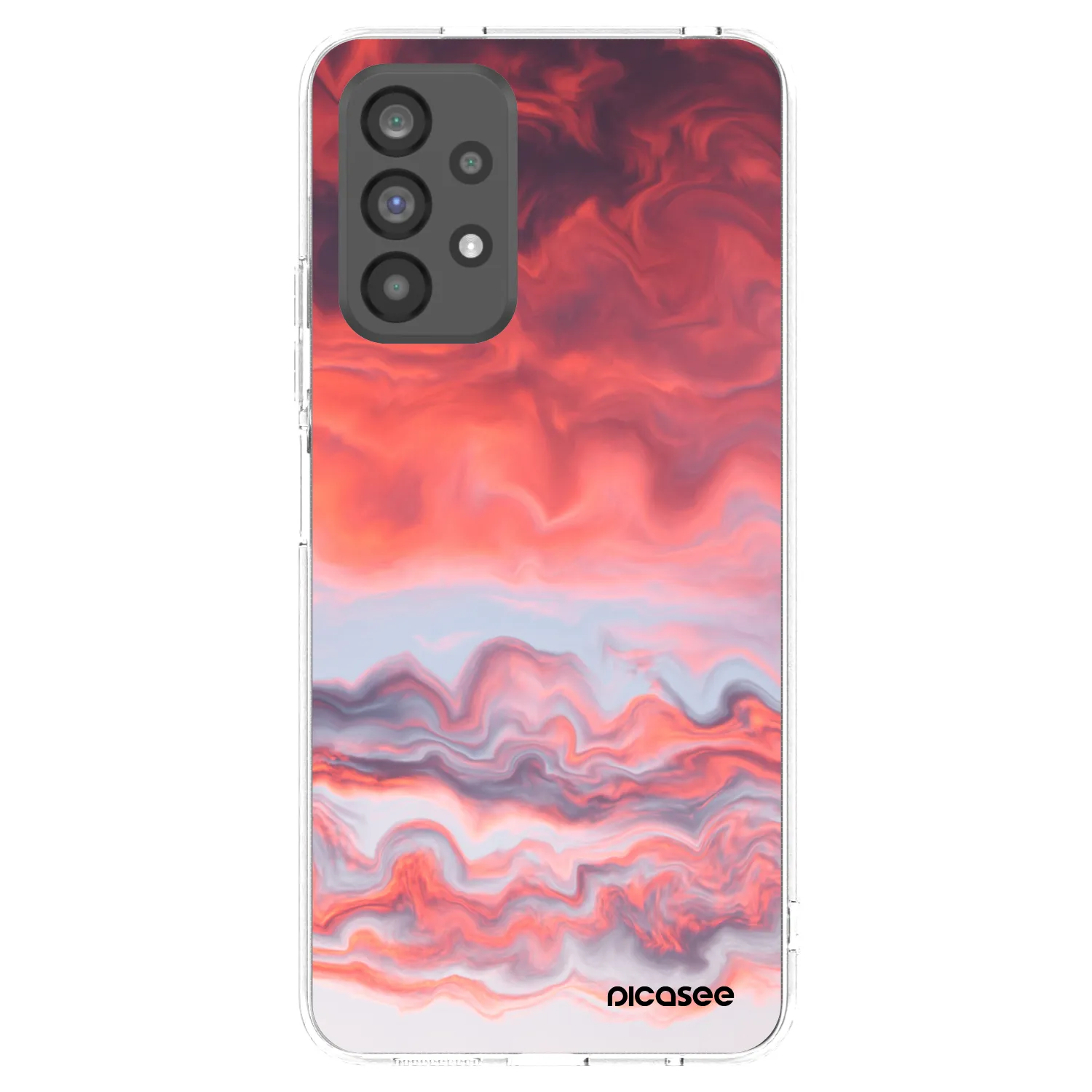 Picasee silikónový prehľadný obal pre Samsung Galaxy A73 5G - Sunset