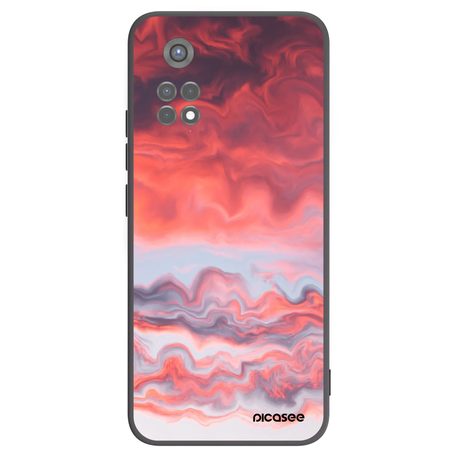 Picasee silikónový čierny obal pre Xiaomi Redmi Note 11S 5G - Sunset