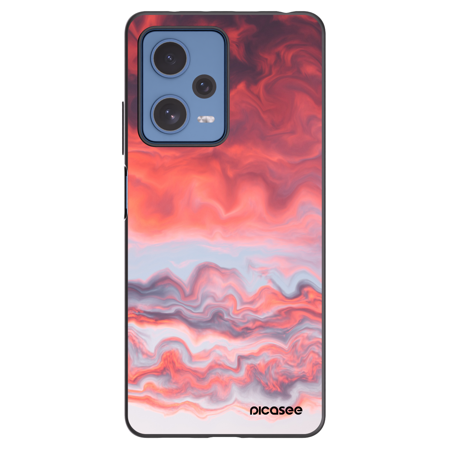 Picasee silikónový čierny obal pre Xiaomi Redmi Note 12 Pro 5G - Sunset