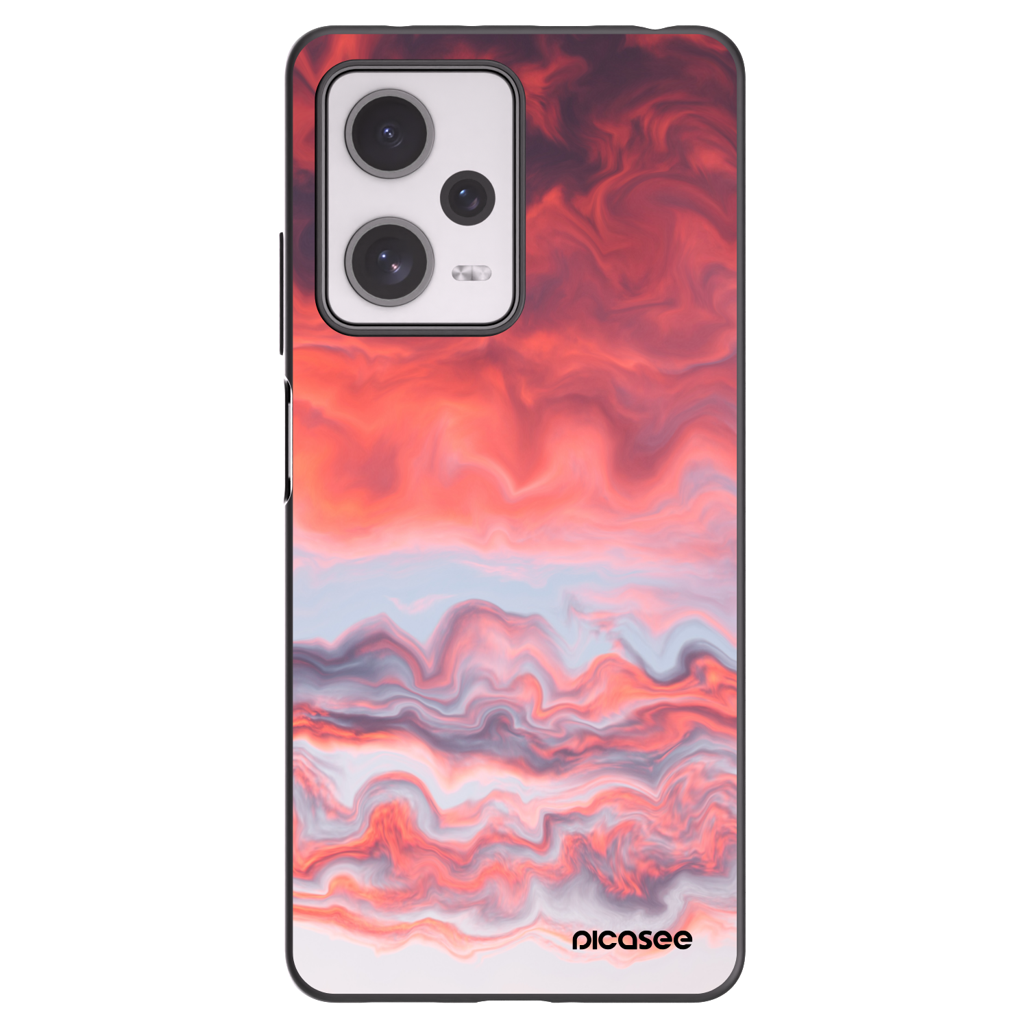 Picasee silikónový čierny obal pre Xiaomi Redmi Note 12 Pro+ 5G - Sunset