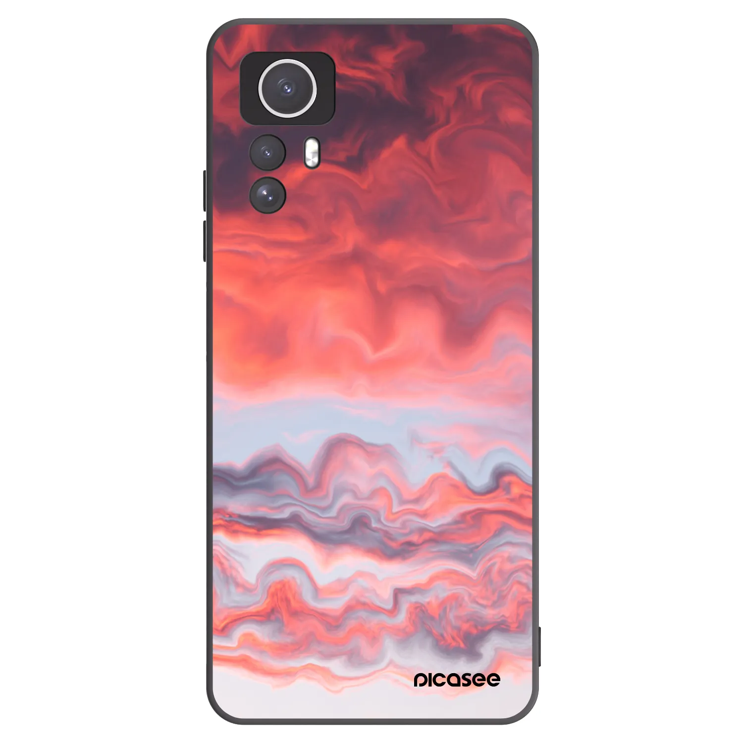 Picasee silikónový čierny obal pre Xiaomi Redmi Note 12S - Sunset