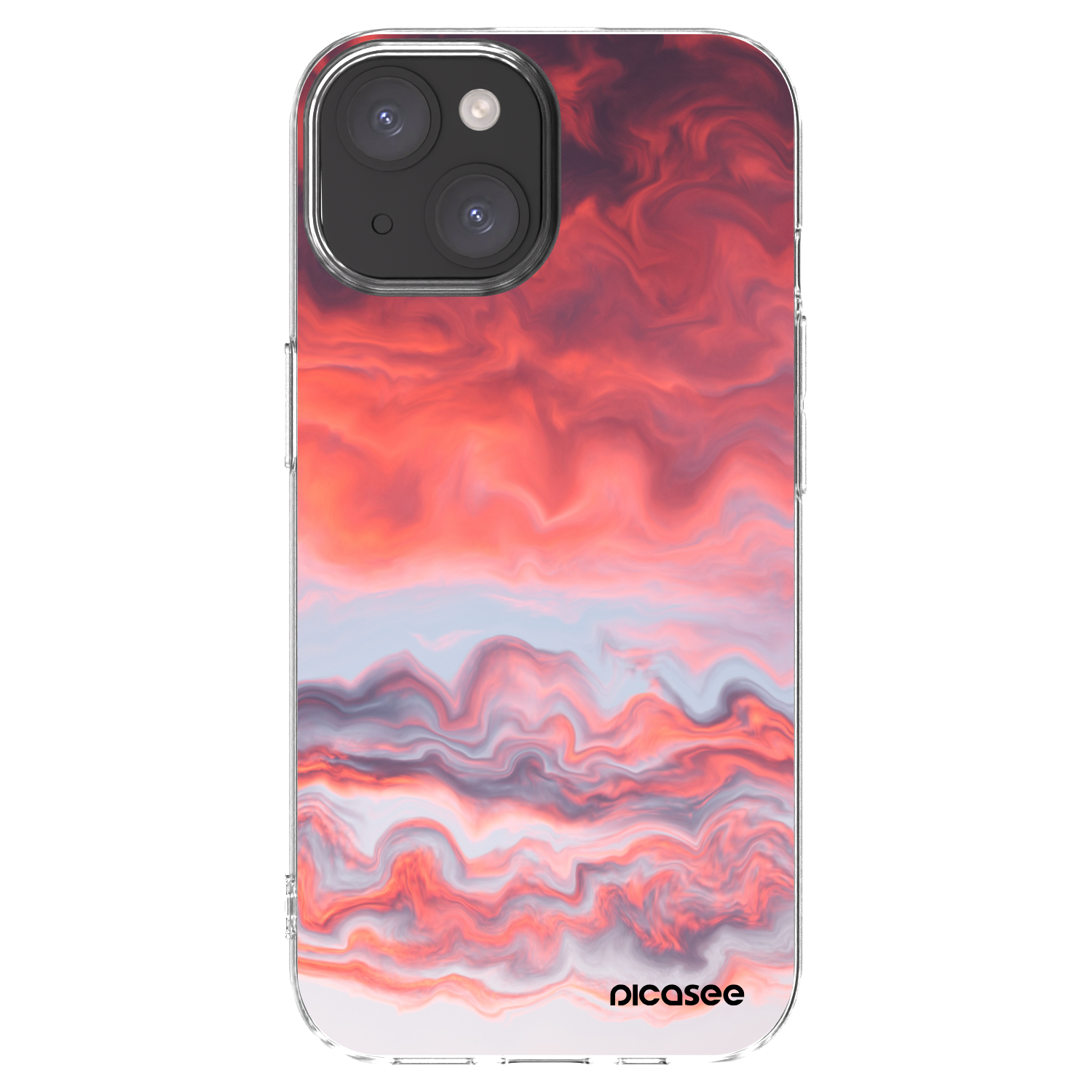 Silikónový prehľadný obal pre Apple iPhone 15 - Sunset