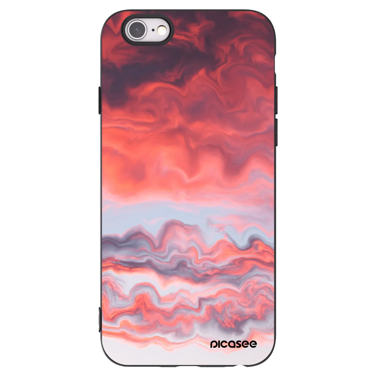 Picasee silikónový čierny obal pre Apple iPhone 6/6S - Sunset