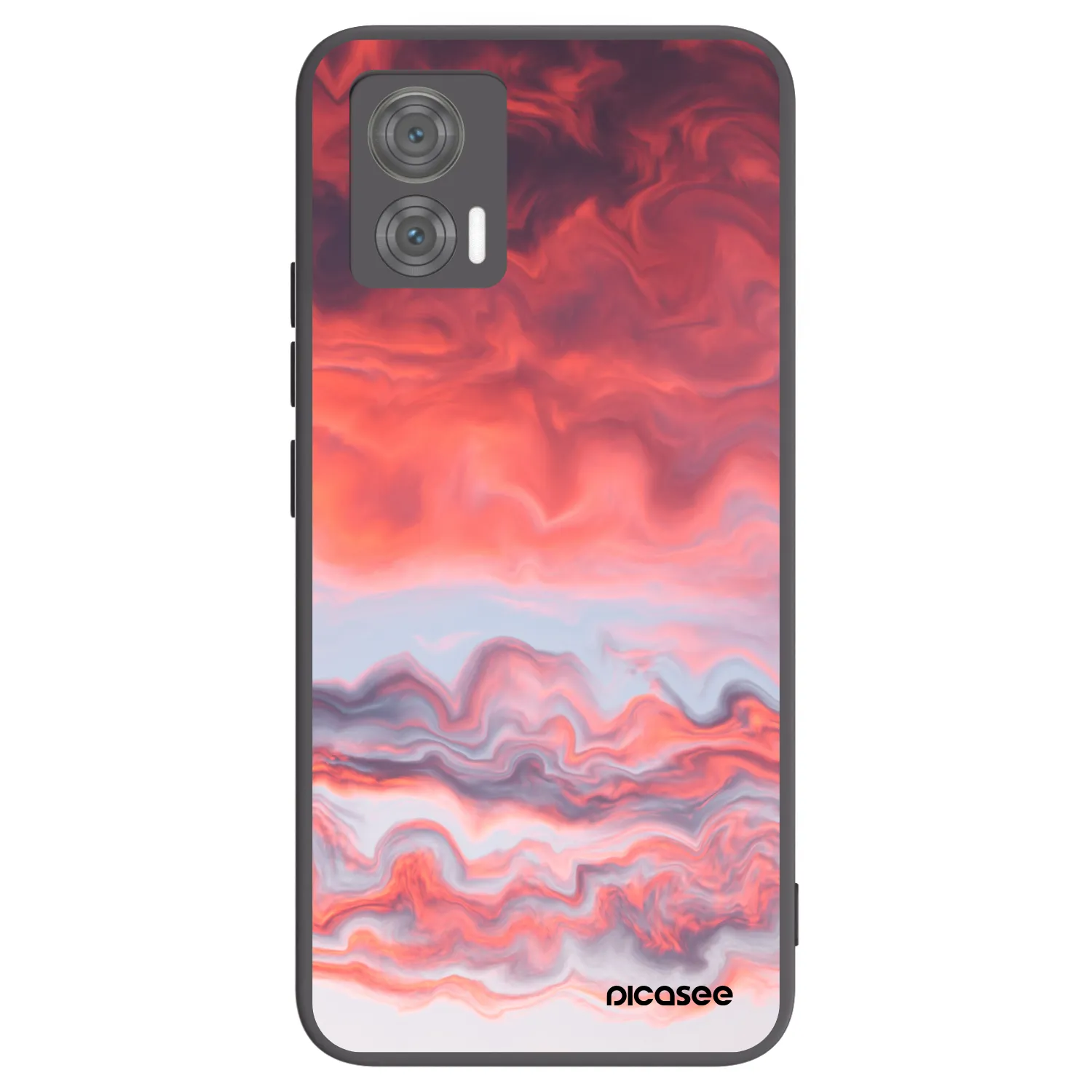 Picasee silikónový čierny obal pre Motorola Edge 30 Neo - Sunset