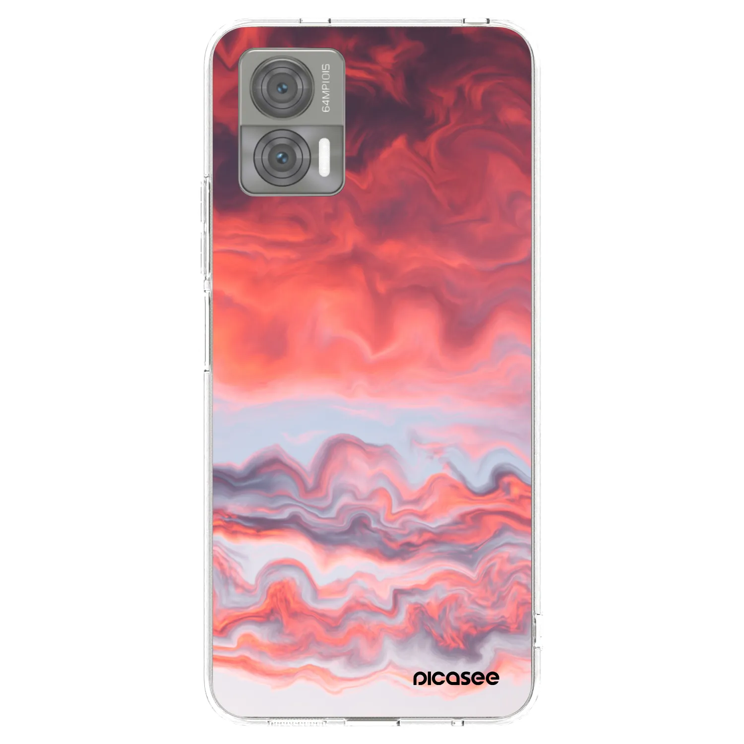 Picasee silikónový prehľadný obal pre Motorola Edge 30 Neo - Sunset
