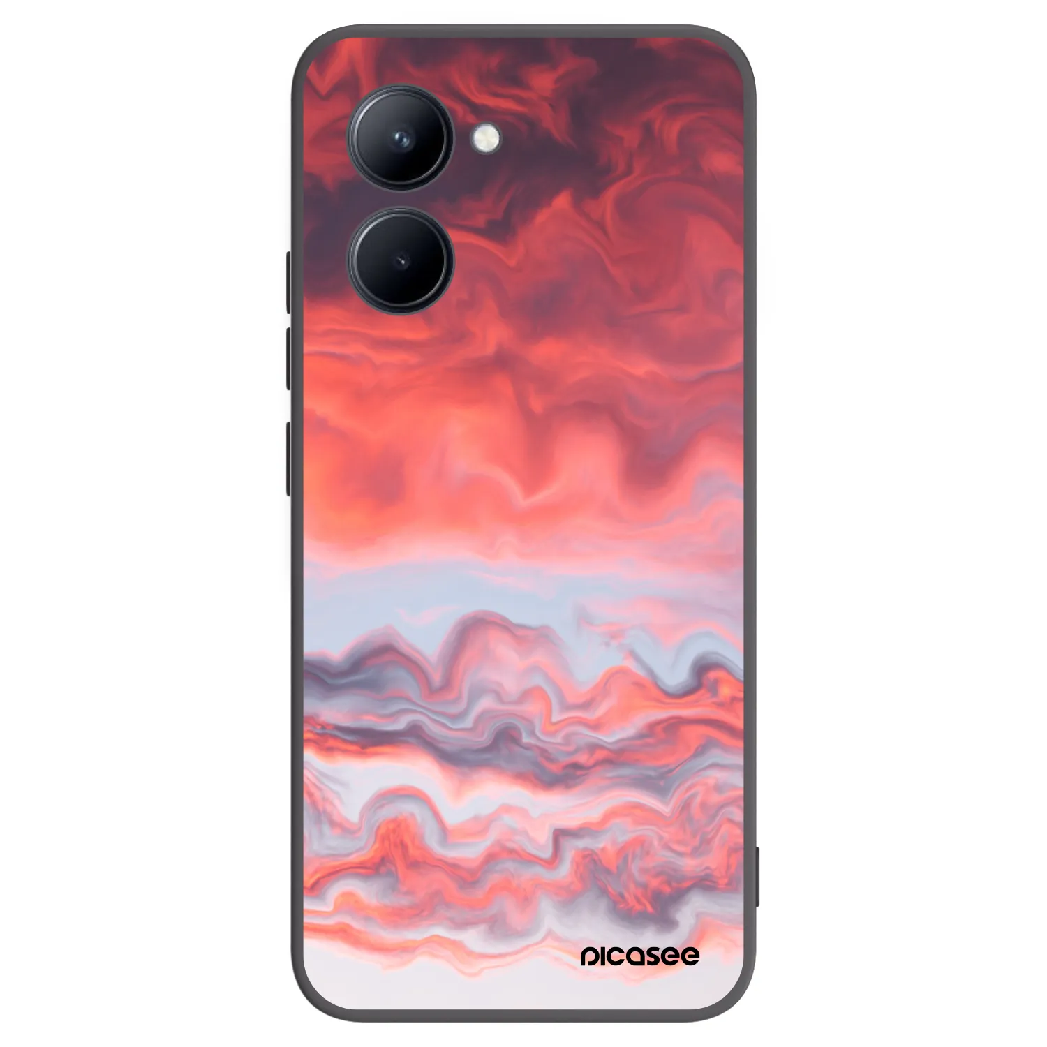 Picasee silikónový čierny obal pre Realme C33 (2023) - Sunset