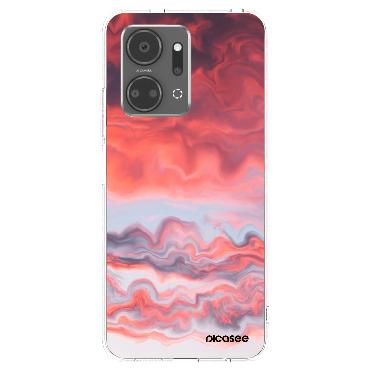 Picasee silikónový prehľadný obal pre Honor X7a - Sunset