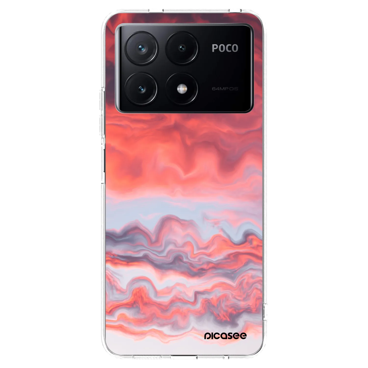 Picasee silikónový prehľadný obal pre Xiaomi Poco X6 Pro - Sunset
